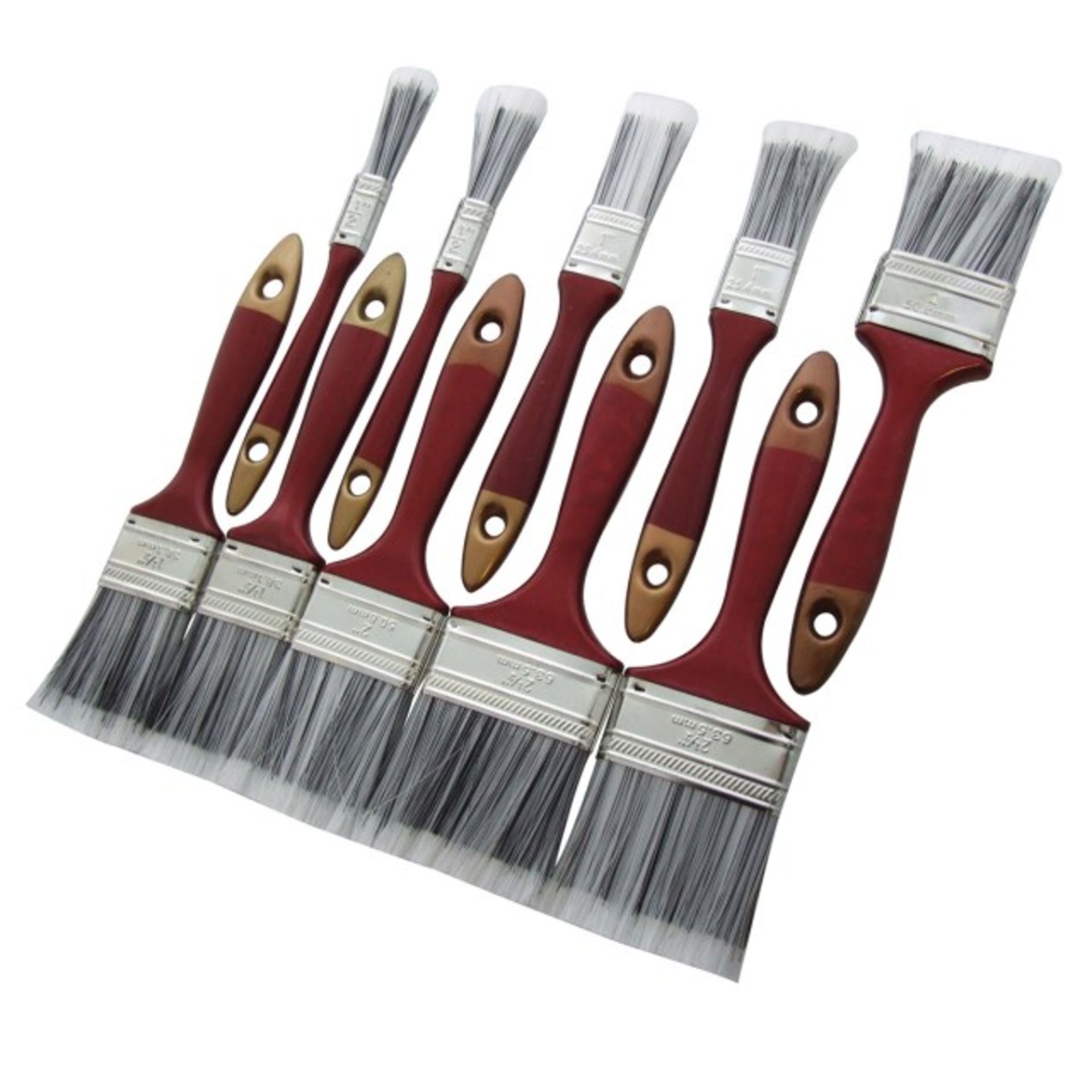 V 10pce Paint Brush Set X  2  Bid price to be multiplied by Two - Image 2 of 2