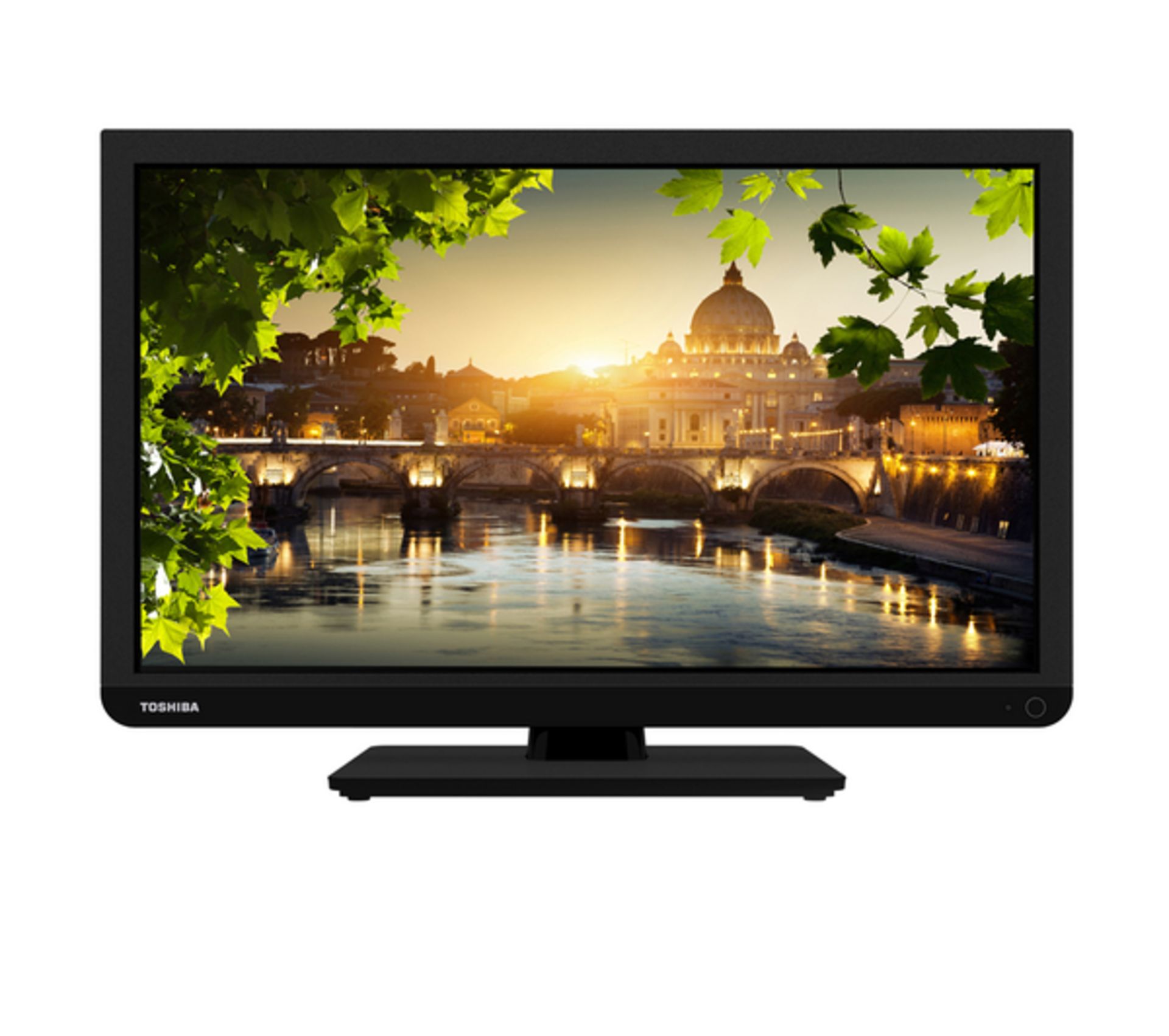 V Toshiba 24" Widescreen LED TV - Freeview - HD Ready - HDMI - USB - Built in DVD