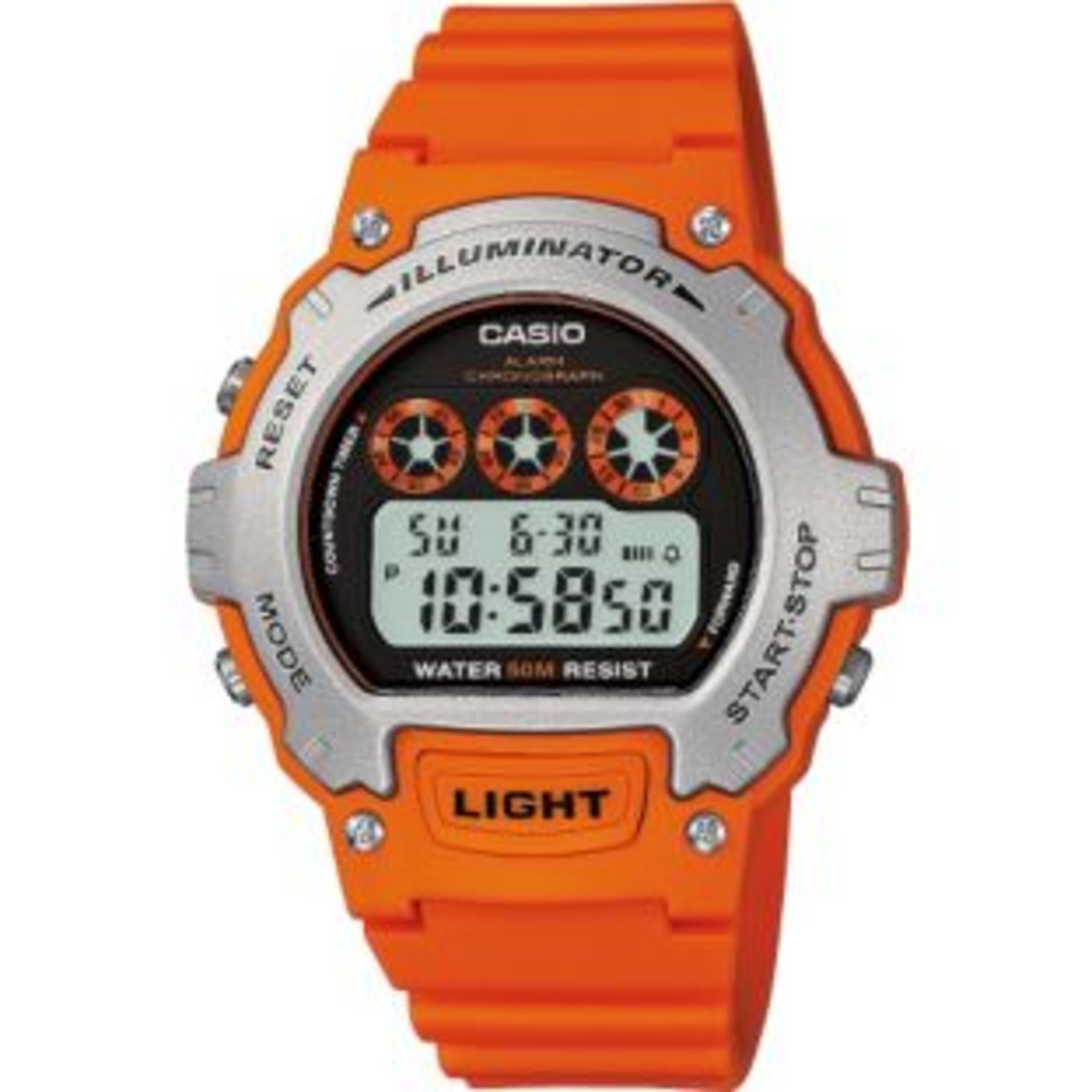 V Gents Orange Casio Illuminator Watch