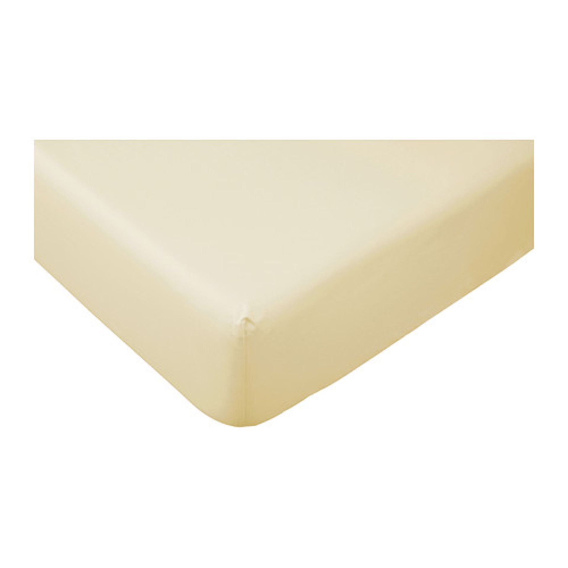 V Double Fitted Poly-Cotton Sheet Beige