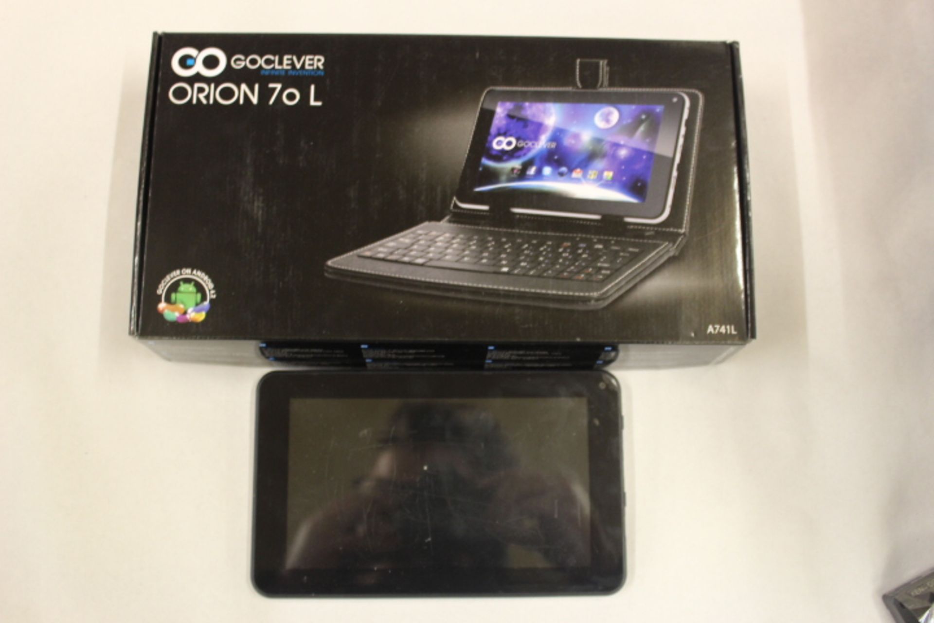 V GOCLEVER 7 Tablet ORION 70L KB Case 800 X 480 X4 CPU X8 GPU 1GB 4GB 4.2 - RRP £109 - Item Is A