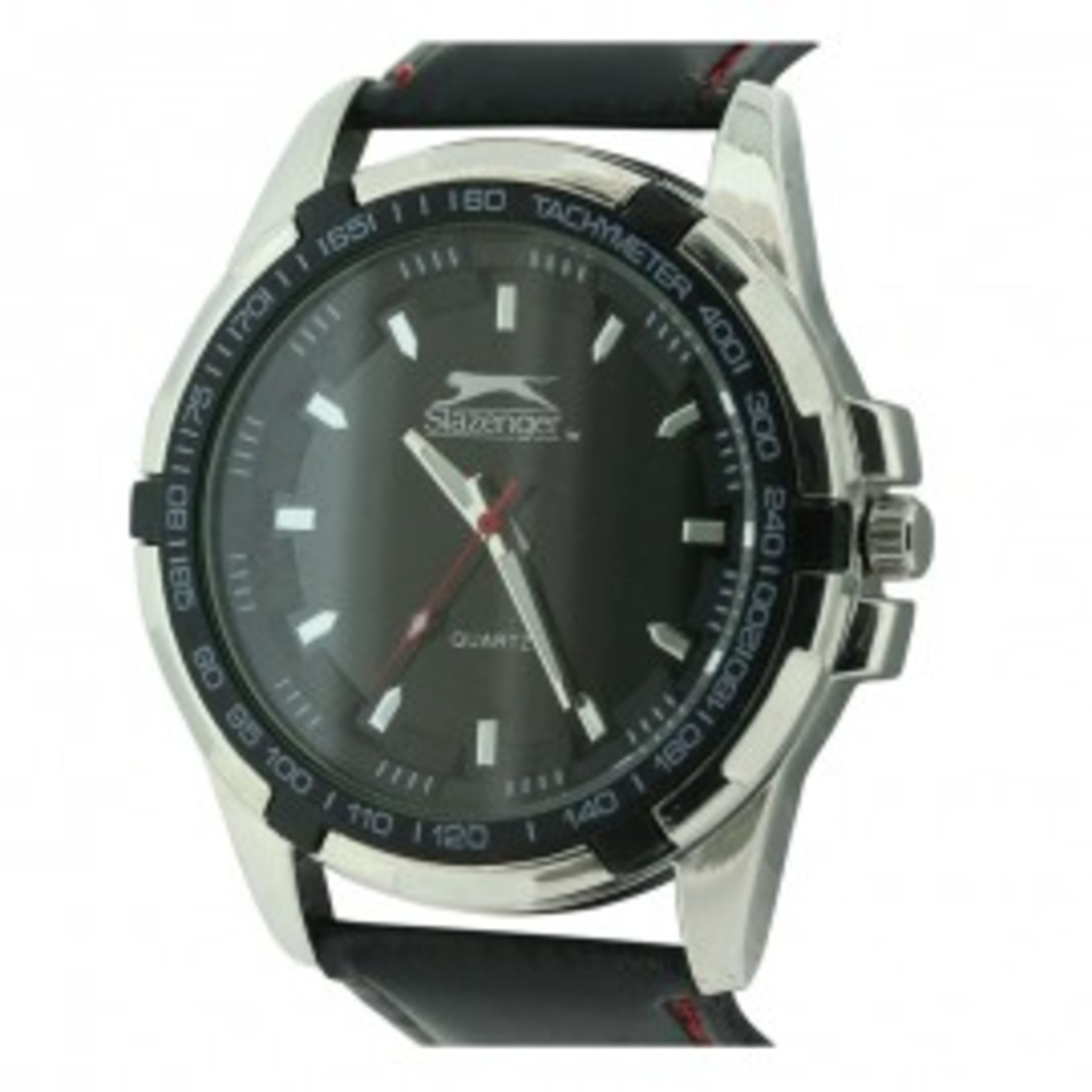 V Gents WM Slazenger Watch With Black Strap