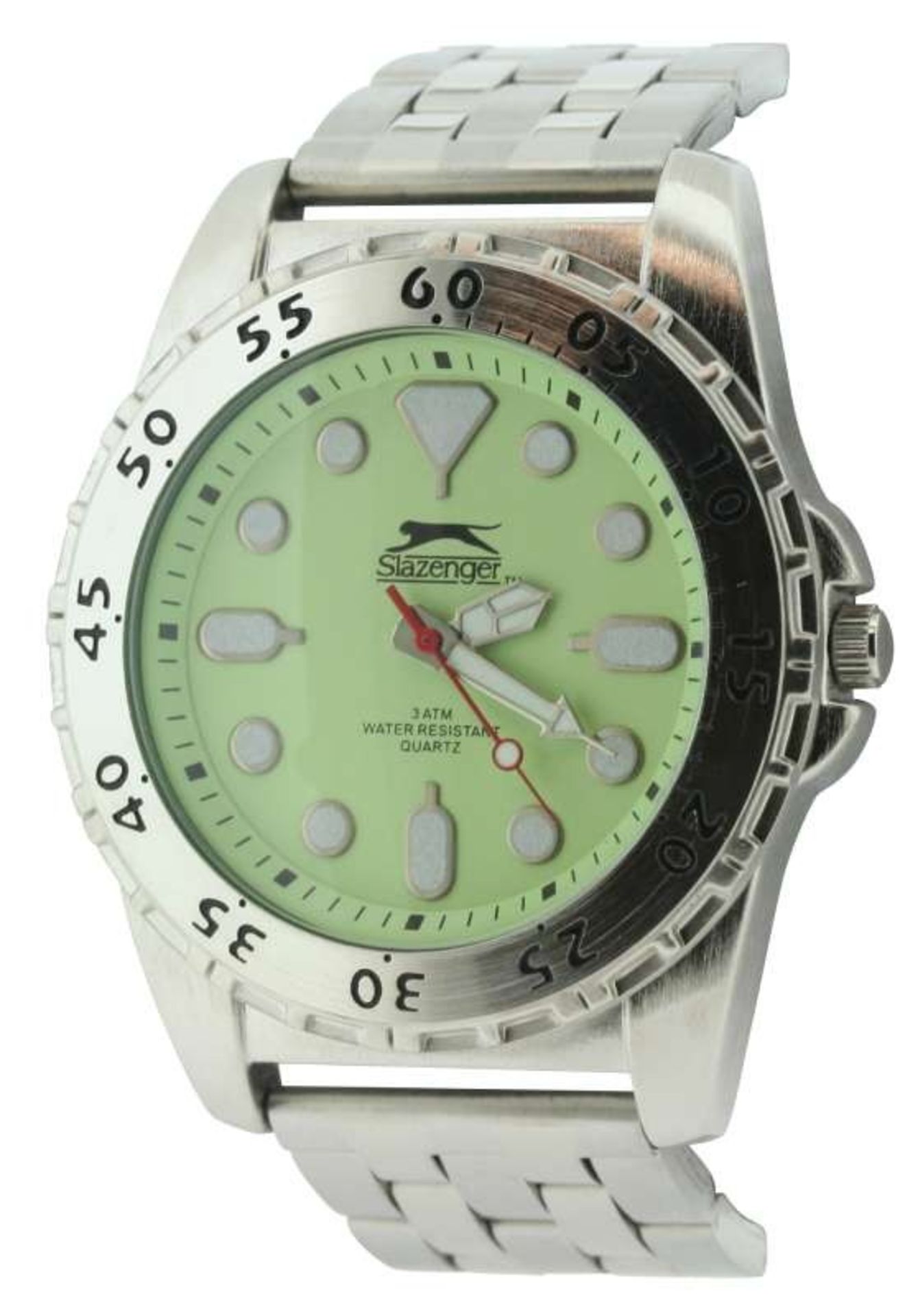 V Gents Slazenger - Green Dial Sports Watch - Image 2 of 2