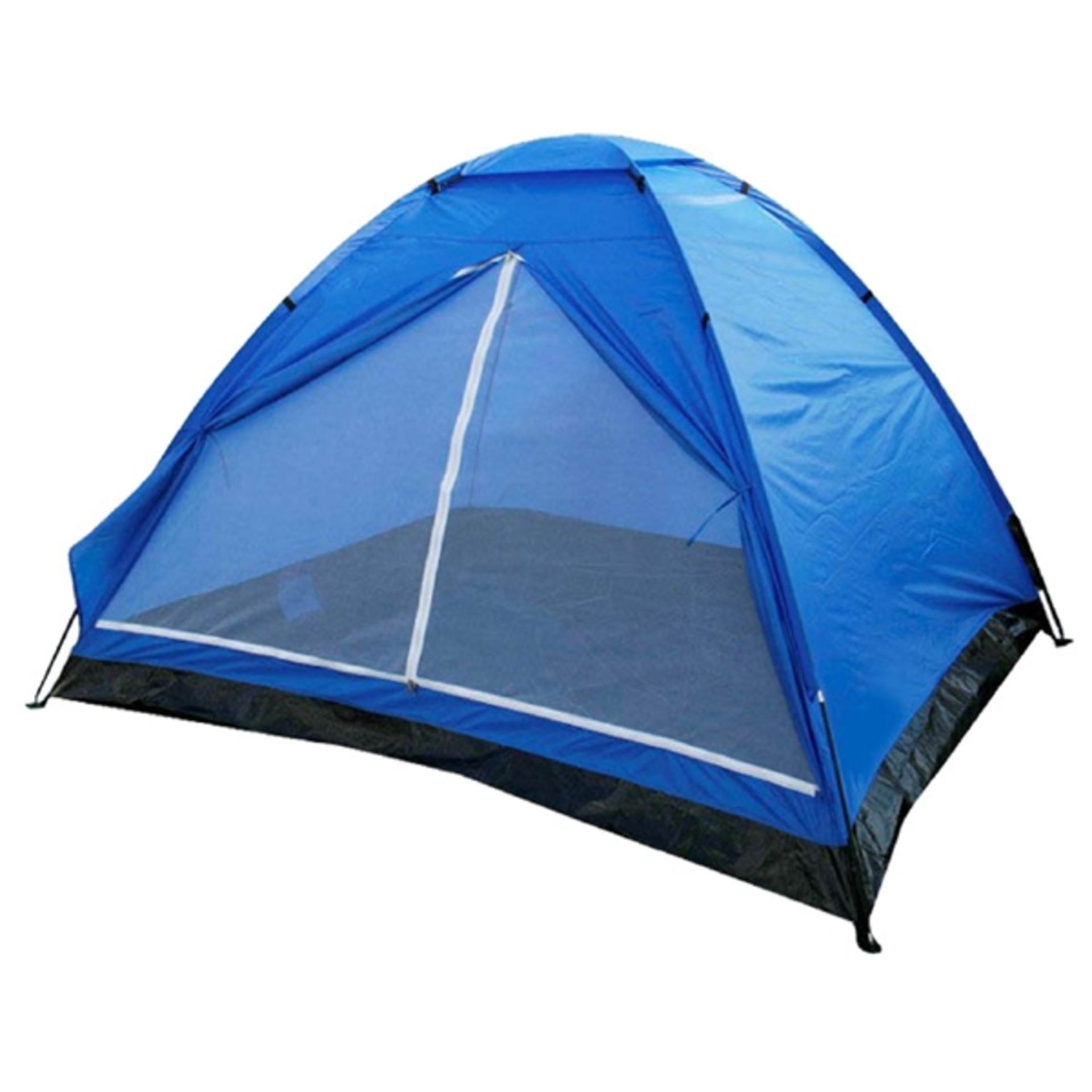 V Two Man Dome Tent In Carry Bag With Fibreglass Poles Built In Ground Sheet X  2  Bid price to be