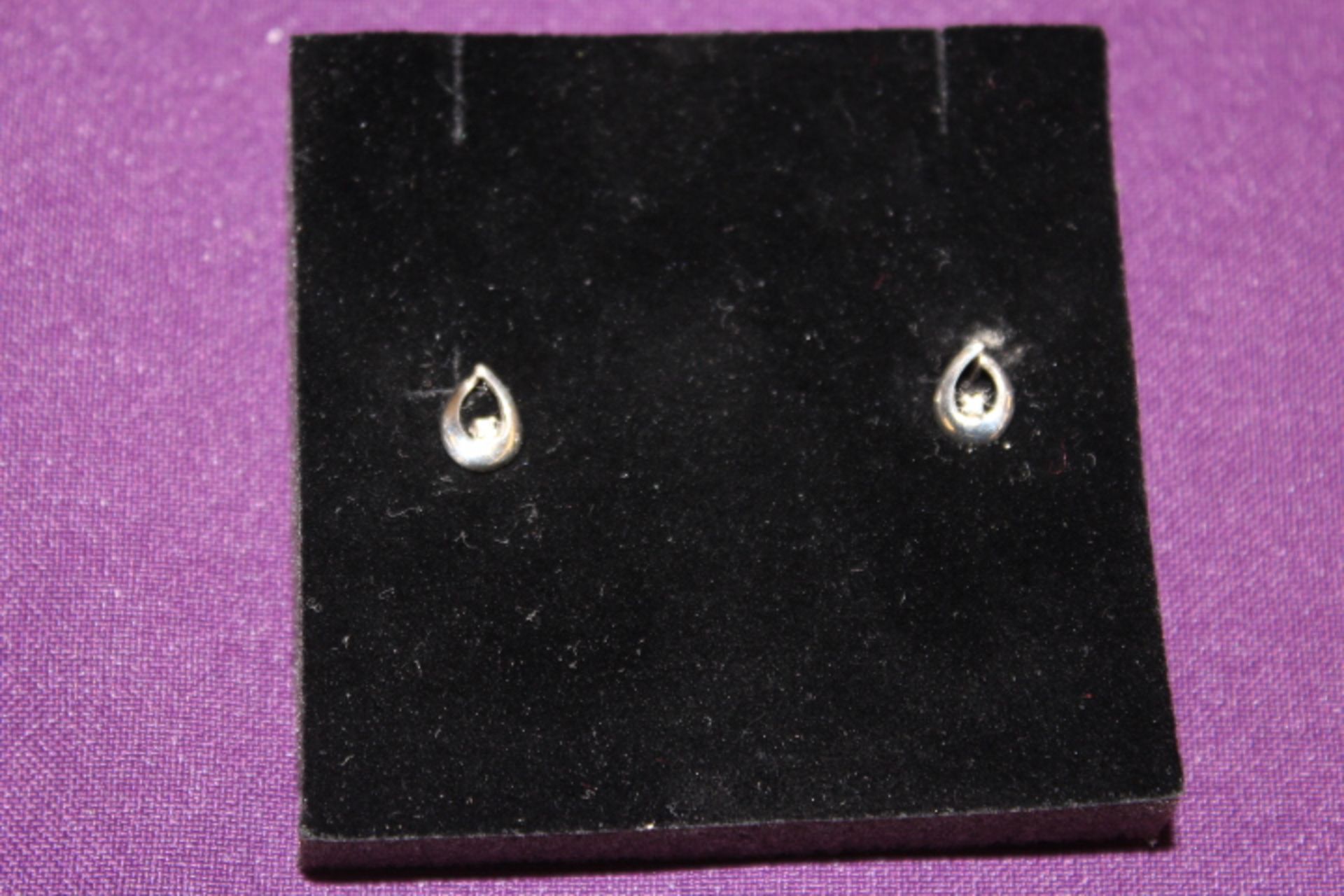 Silver Diamond Earring