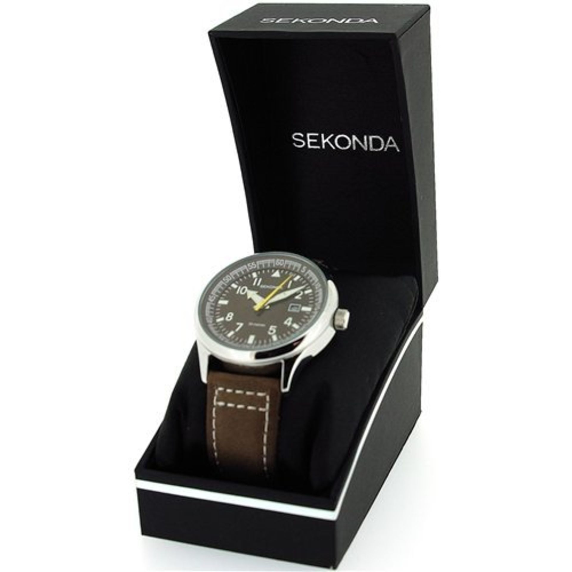 V Sekonda Gents Watch With Date Box & Papers