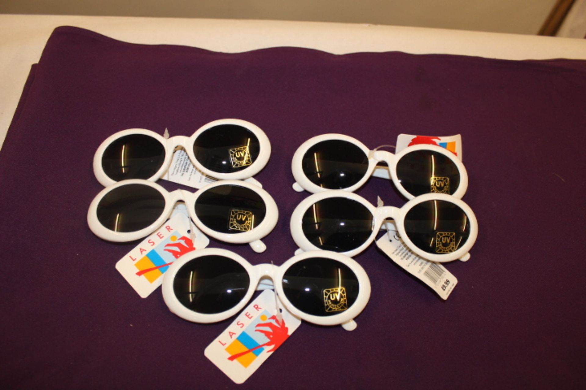 Five Pairs Laser Sunglasses