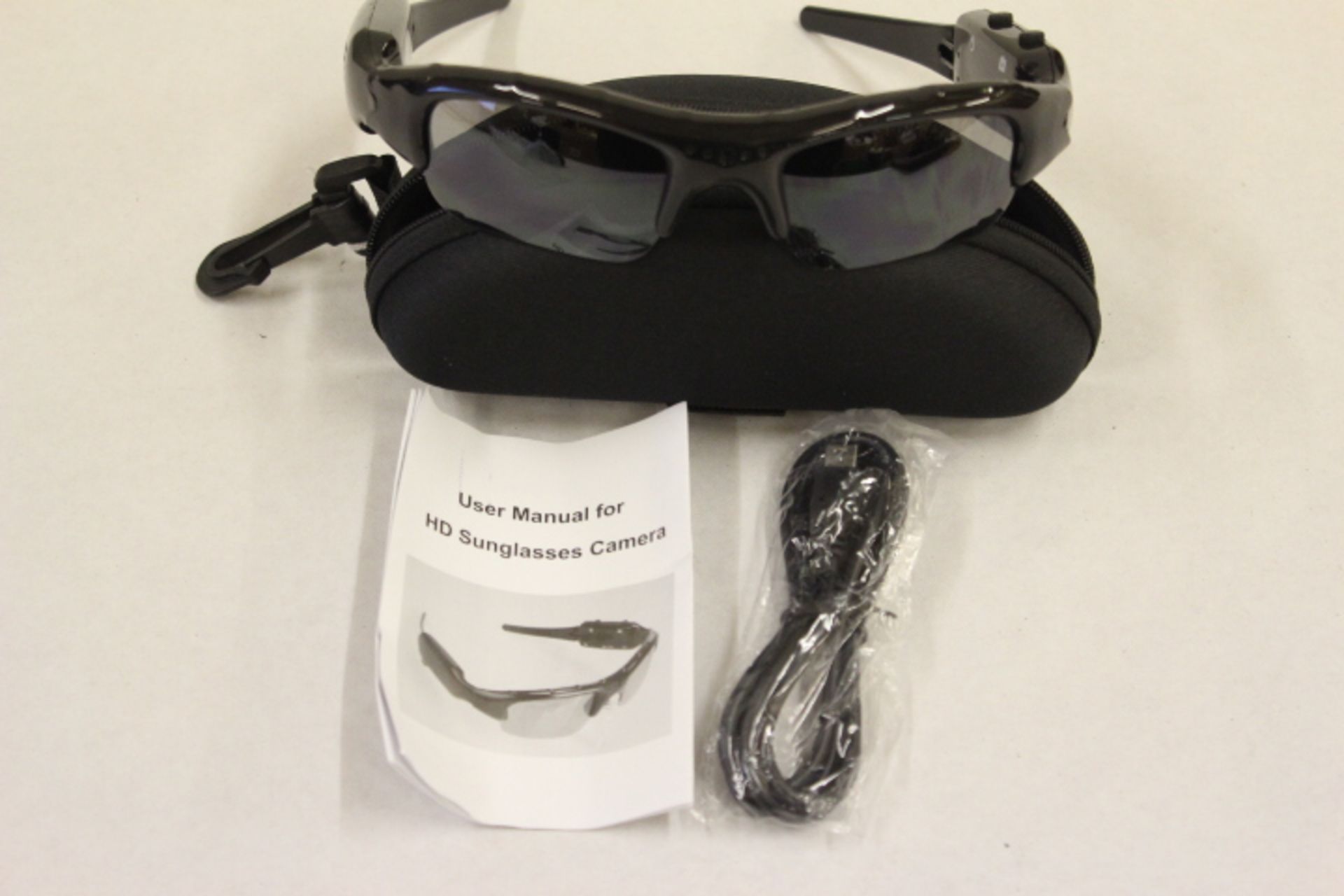HD Sunglasses Video Camera With Case - Manual & Accessories