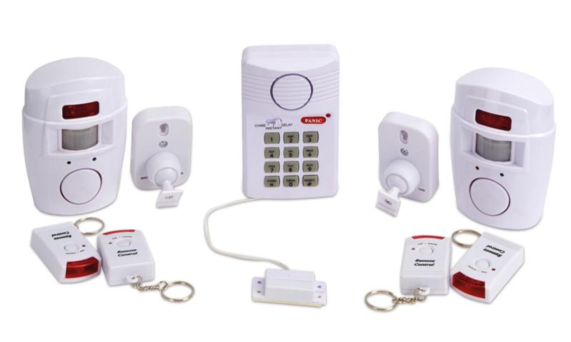 V Zennox Wireless Home Alarm System Incl 4 Remotes & 2 Sensors SRP 89.99 - Image 3 of 3