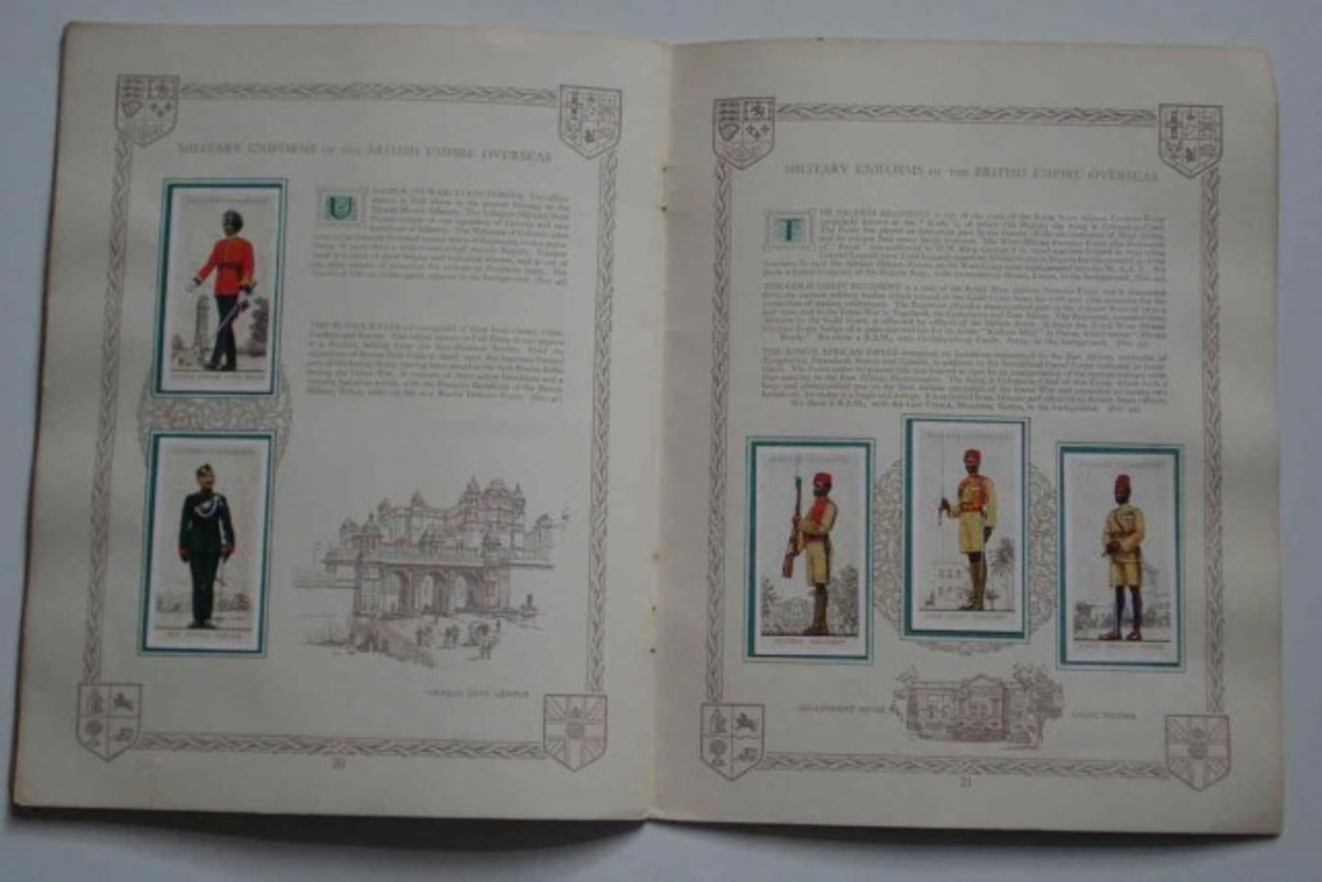 Large Old Complete Cigarette Card Album - Military Uniforms of the British Empire Overseas