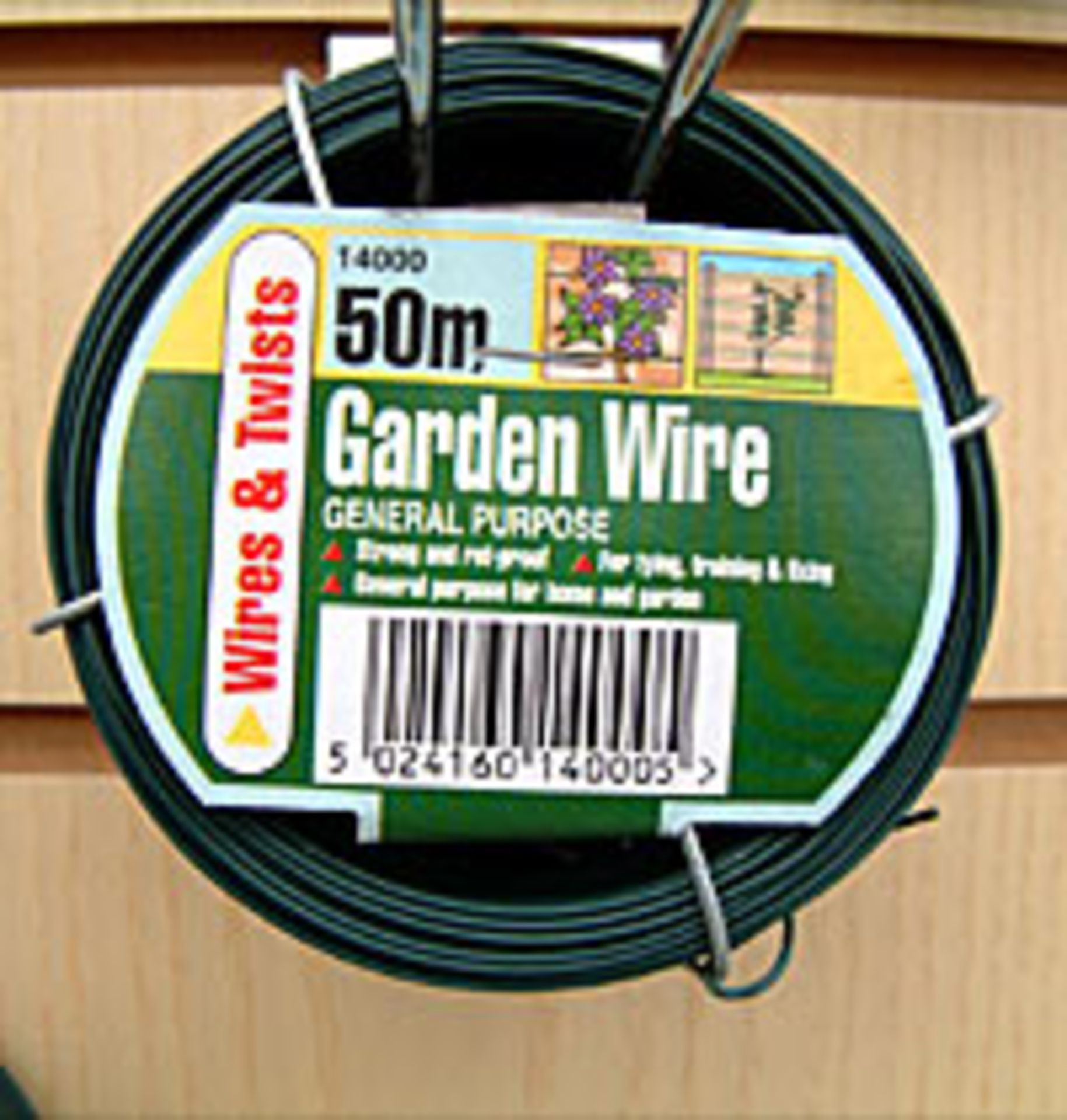 V Two reels of Gardman general purpose garden wire 50 m