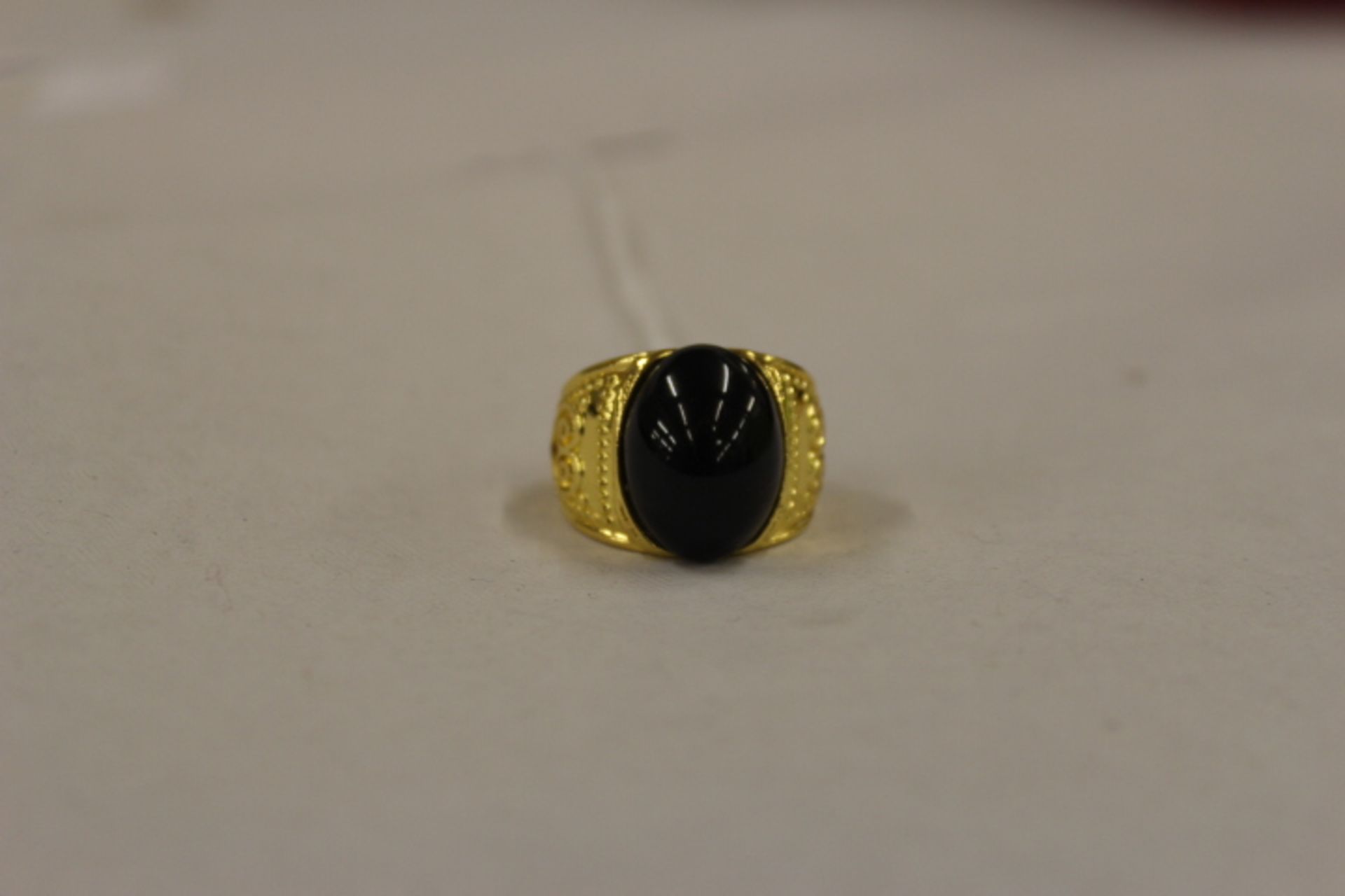 YM Blace Stone Ring