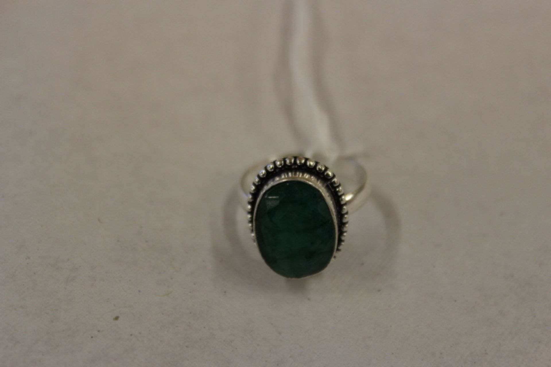 WM Green Stone Turkish Ring