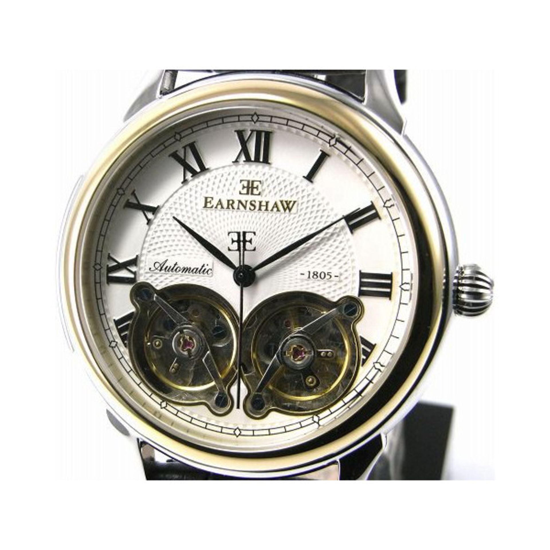 V Thomas Earnshaw Observatory Gents Watch With roman Numerals and Leather Strap RRP 600GBP