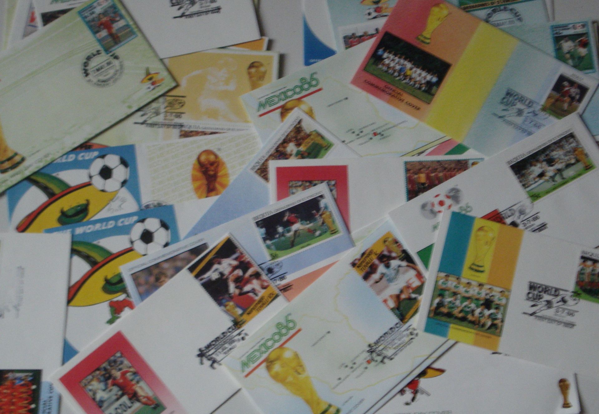 Approx 25 world cup first day covers