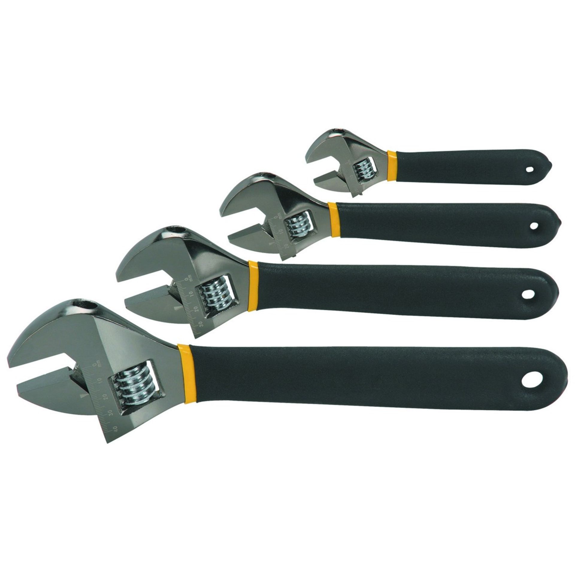 V 4 Piece Adjustable Wrench Set