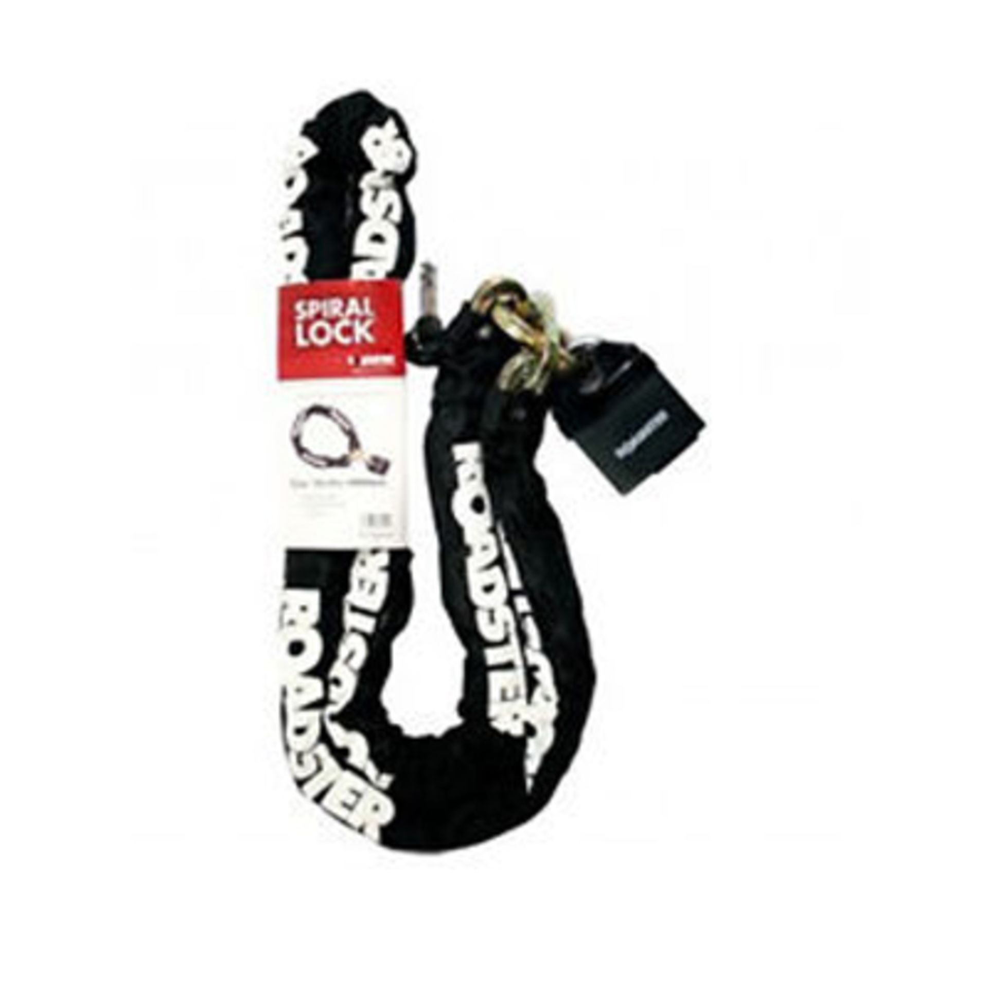V Spiral Lock Heavy Duty Security Chain With Alarm 10mm x 10mm x 1800mm