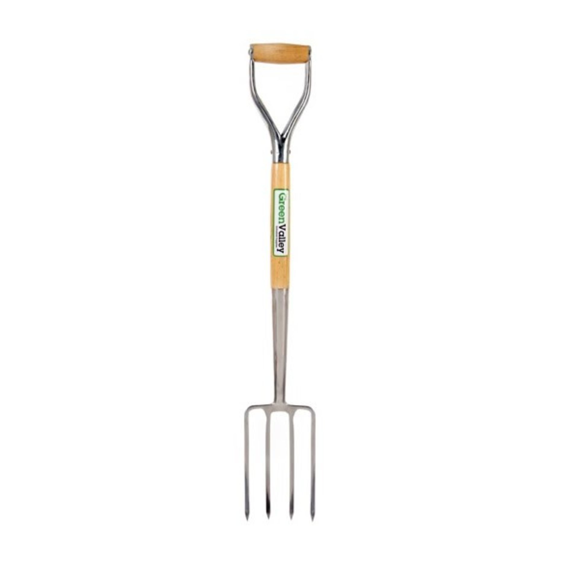 V Green Valley Stainless Steel Garden Fork With Wood Handle RRP39.00