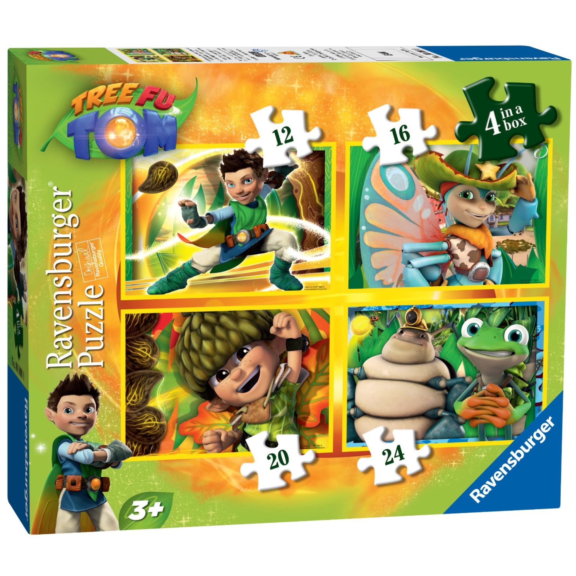 V Ravensburger puzzles 4 in a box - Tree Fu Tom age 3 plus