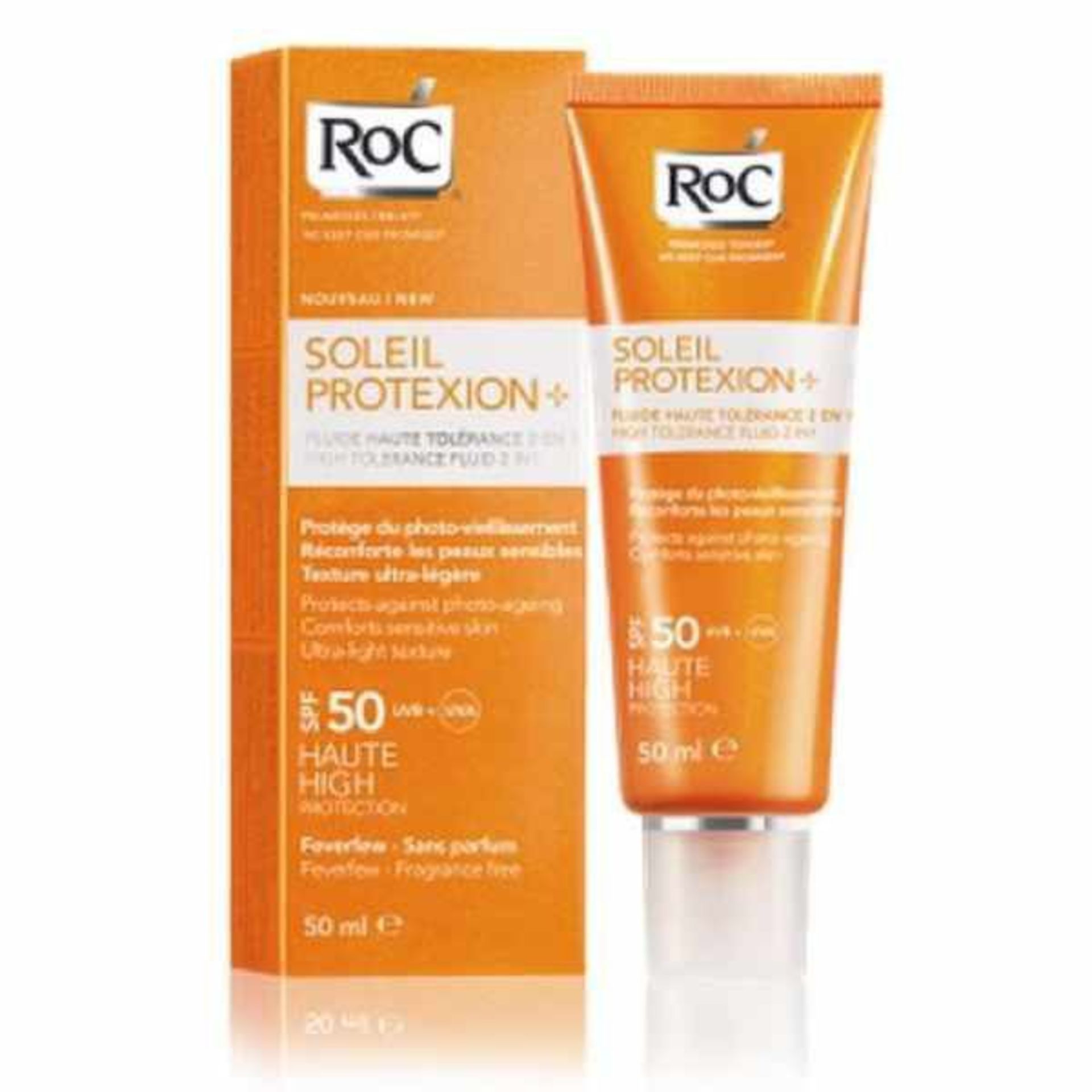 V Roc Soleil Protexion High Tolerance 2 in 1 SPF 50 UVA & UVB Protection X  2  Bid price to be