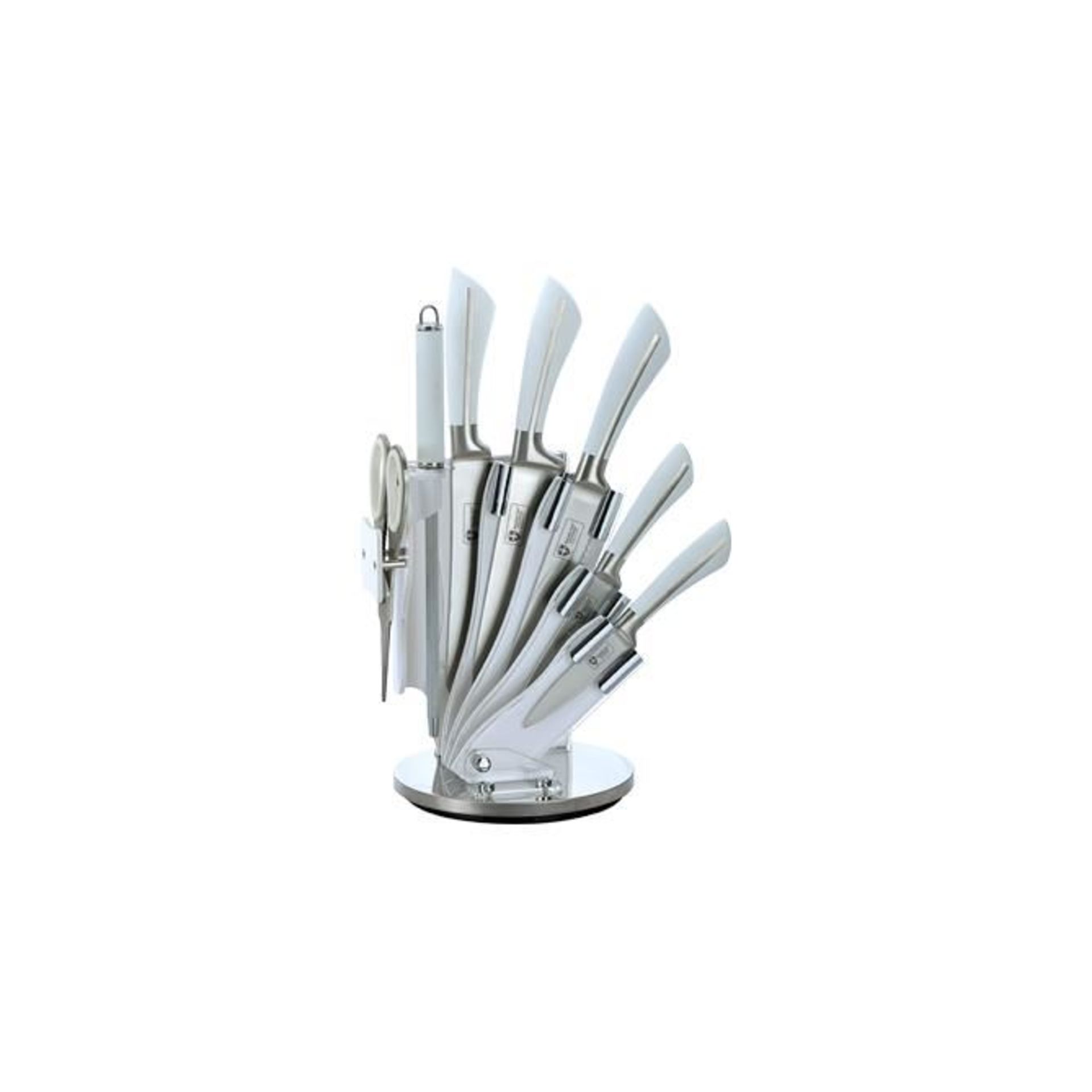 V 8pc Home Master Series Royalty Knife Set With Acrylic Stand RRP 99 euros