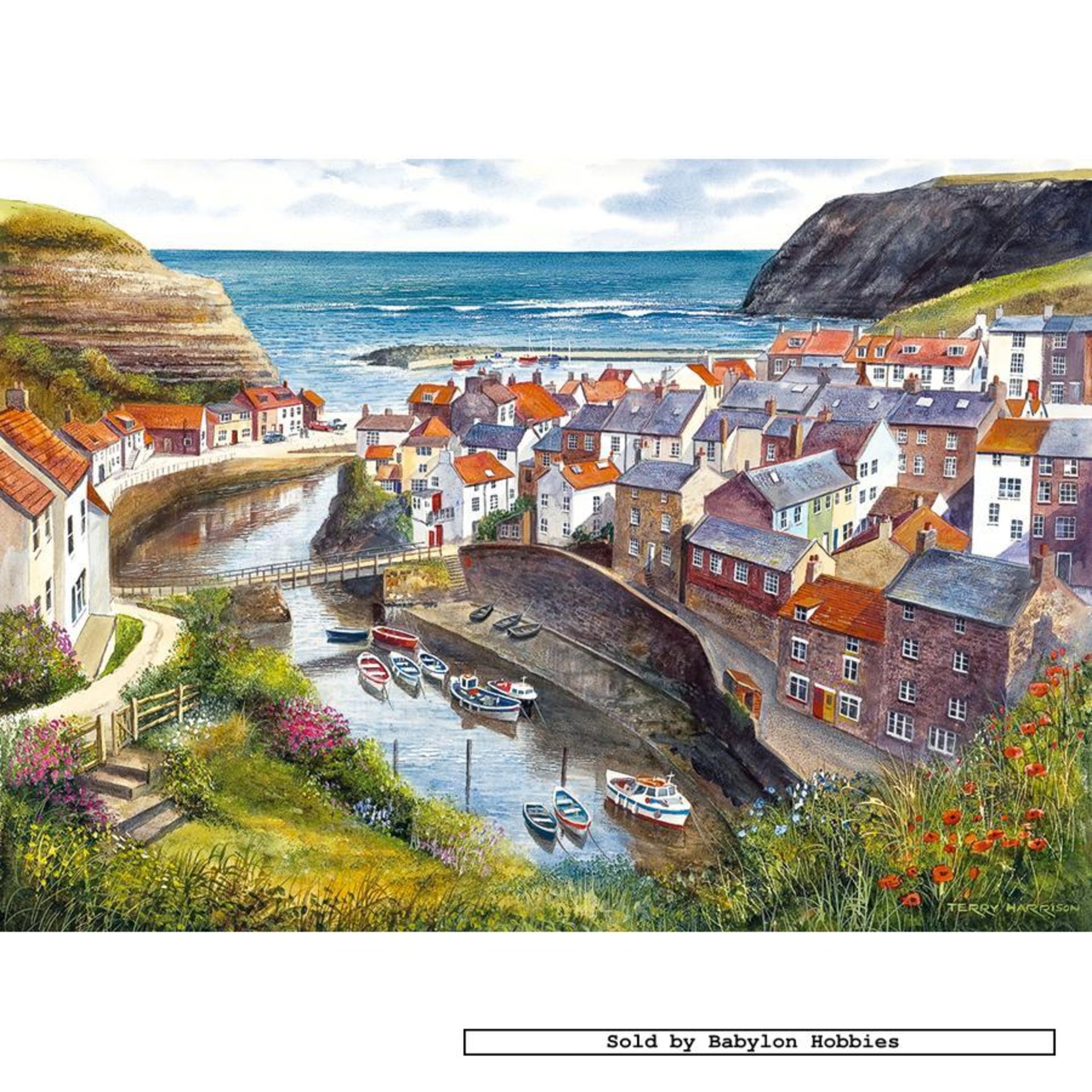 V Gibsons Terry Harrison "Staithes" 1000pc Puzzle X  4  Bid price to be multiplied by Four