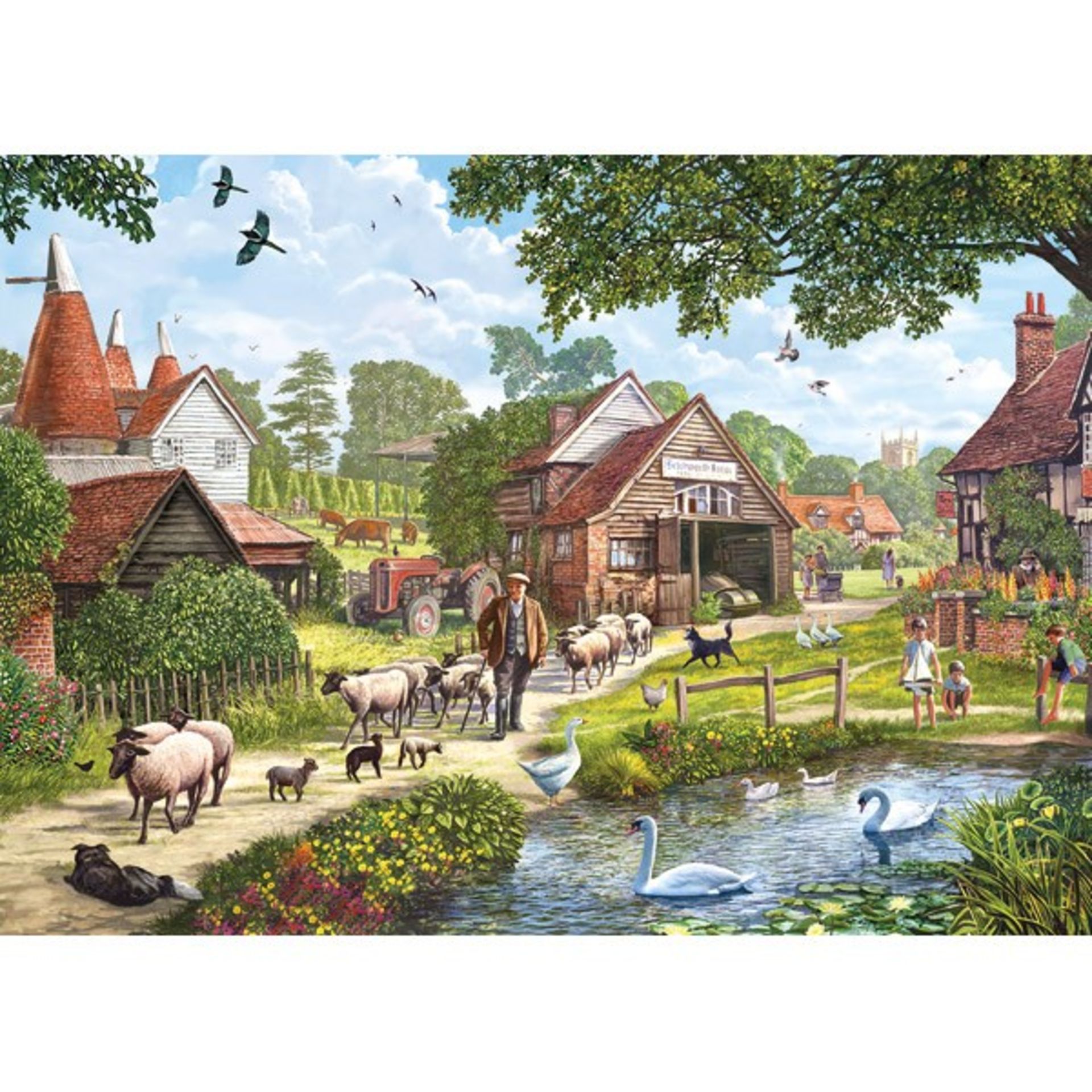 V Gibsons Steve Crisp "Hop Country" 1000pc Puzzle X  4  Bid price to be multiplied by Four