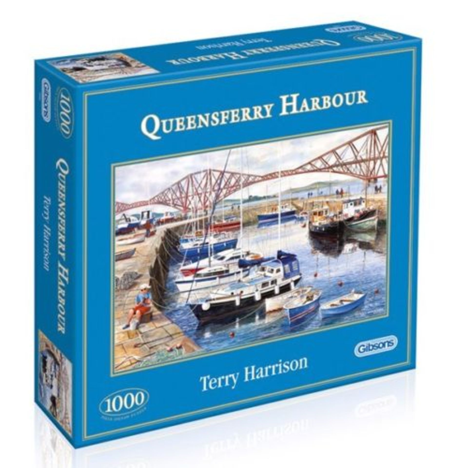 V Gibsons Terry Harrison "Queensferry Harbour" 1000pc Jigsaw Puzzle X  2  Bid price to be multiplied