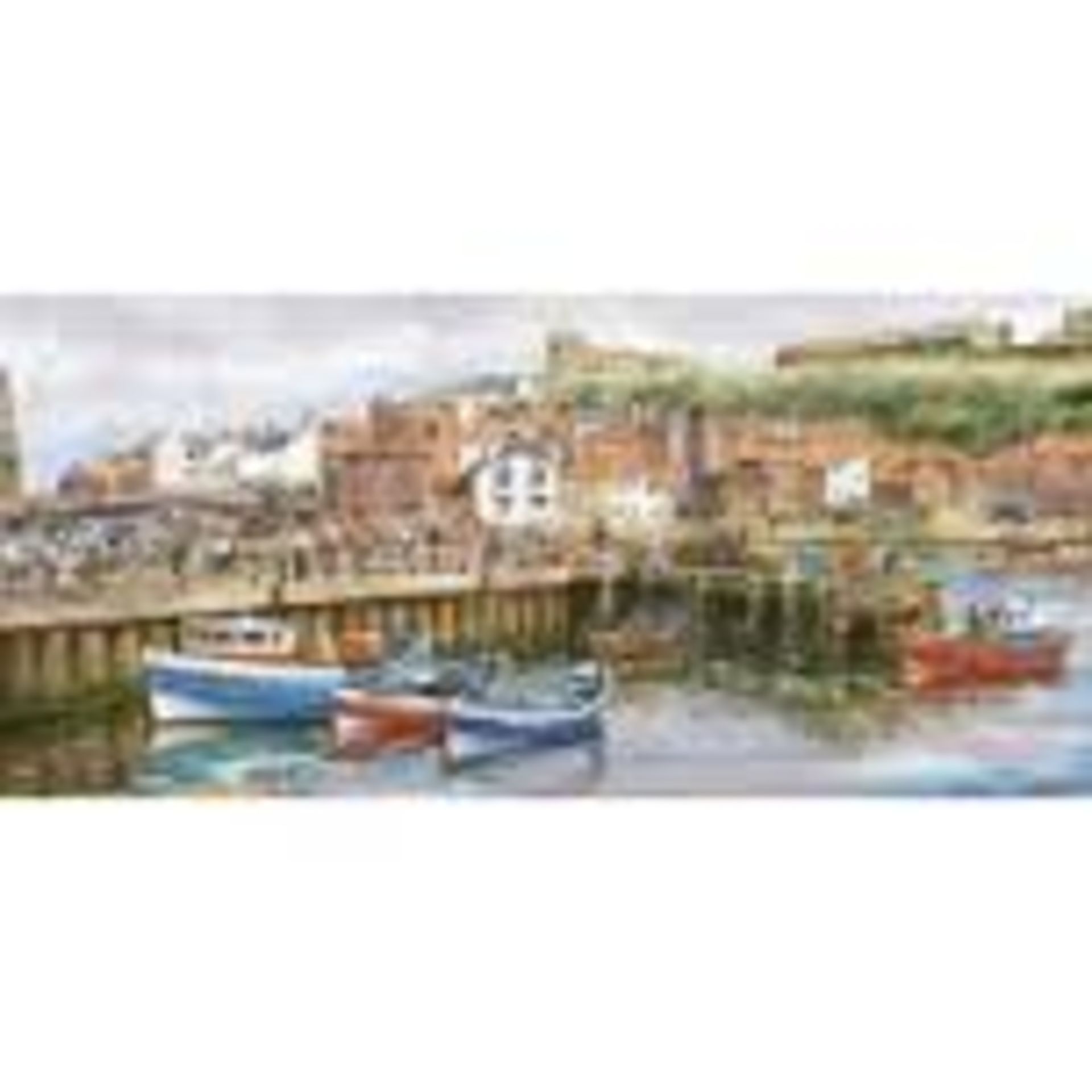 V Gibsons "Whitby Harbour" Super Deluxe Jigsaw Puzzle X  2  Bid price to be multiplied by Two