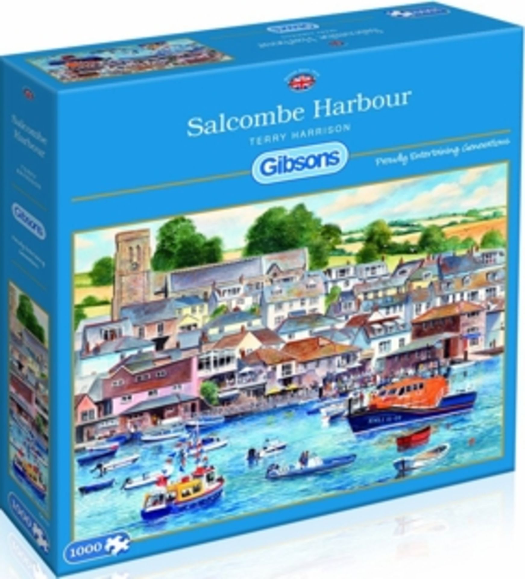 V Gibsons Terry Harrison "Salcombe Harbour" 1000pc Puzzle X  4  Bid price to be multiplied by Four