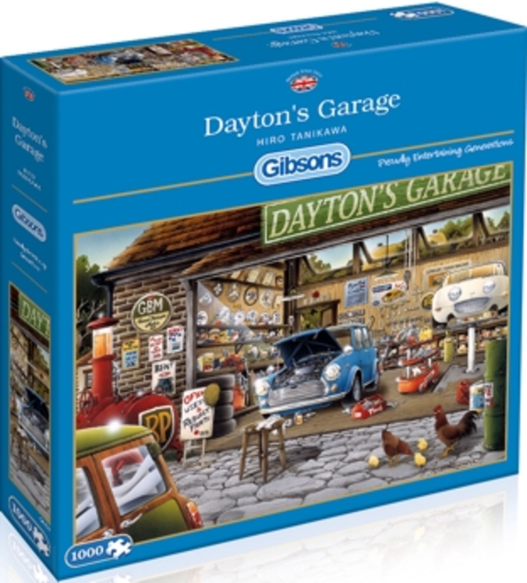 V Gibsons Hiro Tanikawa "Daytons Garage" 1000pc Puzzle X  2  Bid price to be multiplied by Two