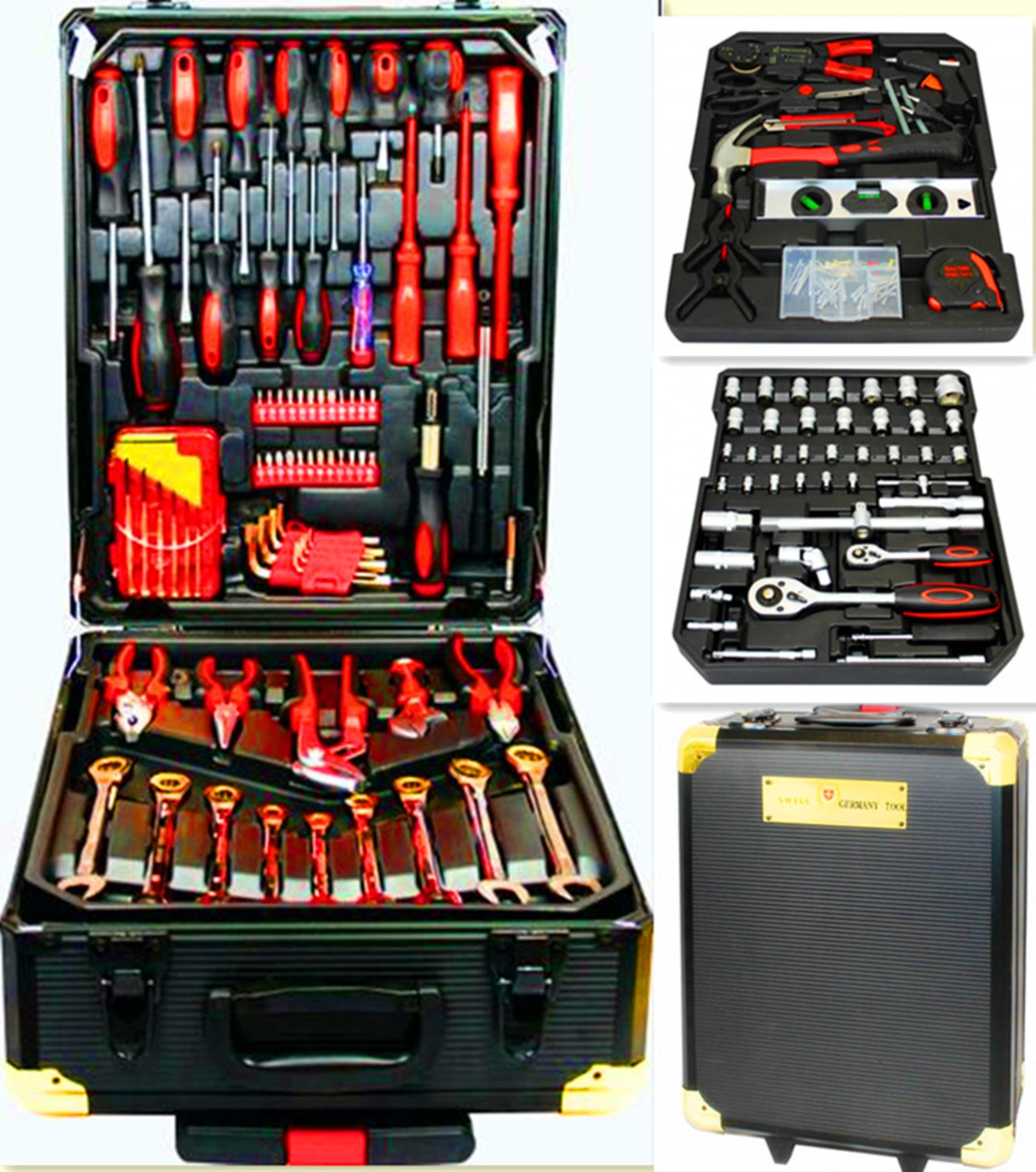 V Swiss Craft Premium 256 pce Tool Kit in Wheeled Carry Case RRP 999 Euros