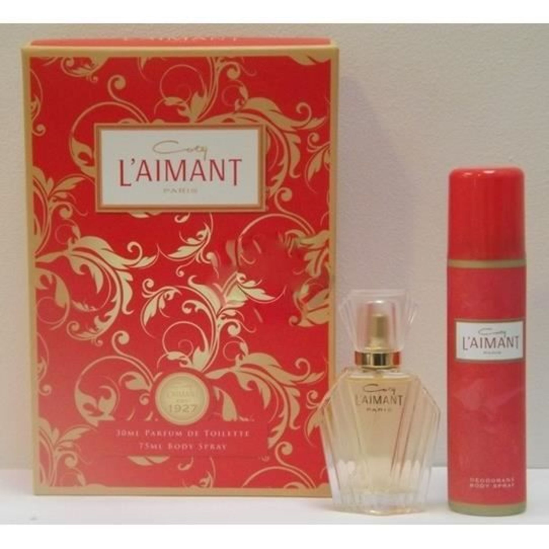V Coty L'Aimant 30ml Parfum De Toilette And 75ml Body Spray  Gift Set