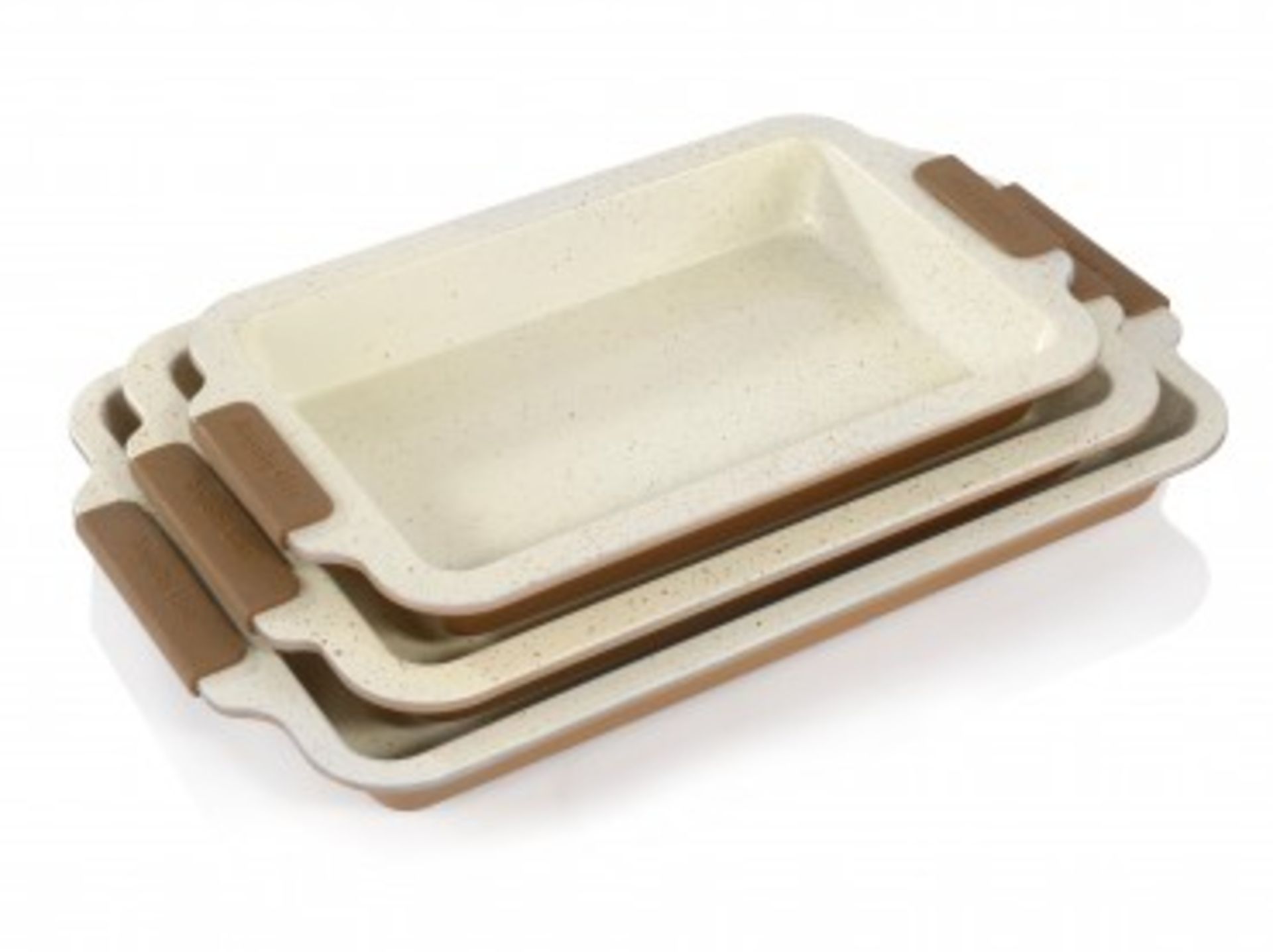 V Marble Ceramic Coated Roasting Pan Set (Bio)