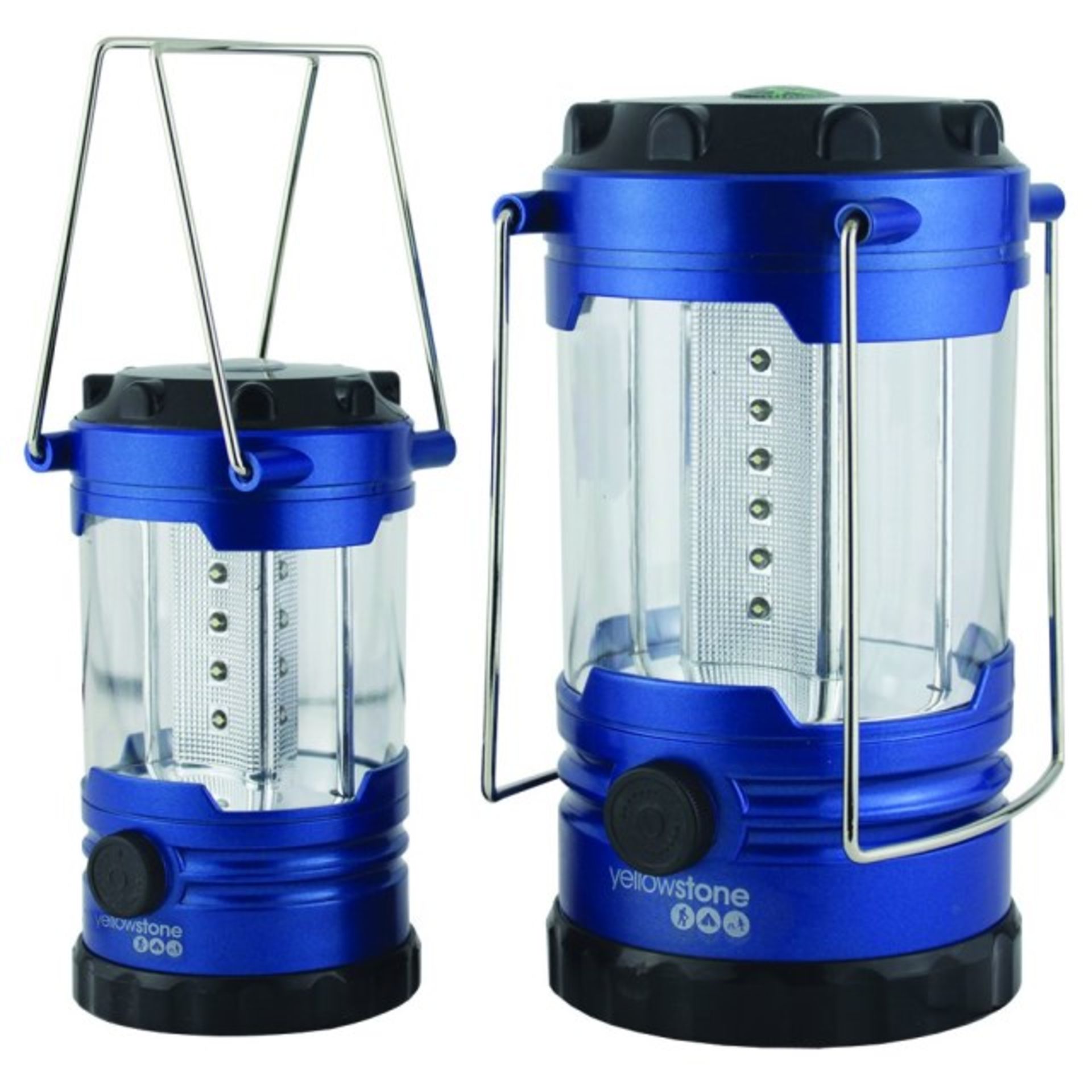 V LED Two Lantern Set - Ultra Bright - 18 Hour Burn Time RRP £29.99
