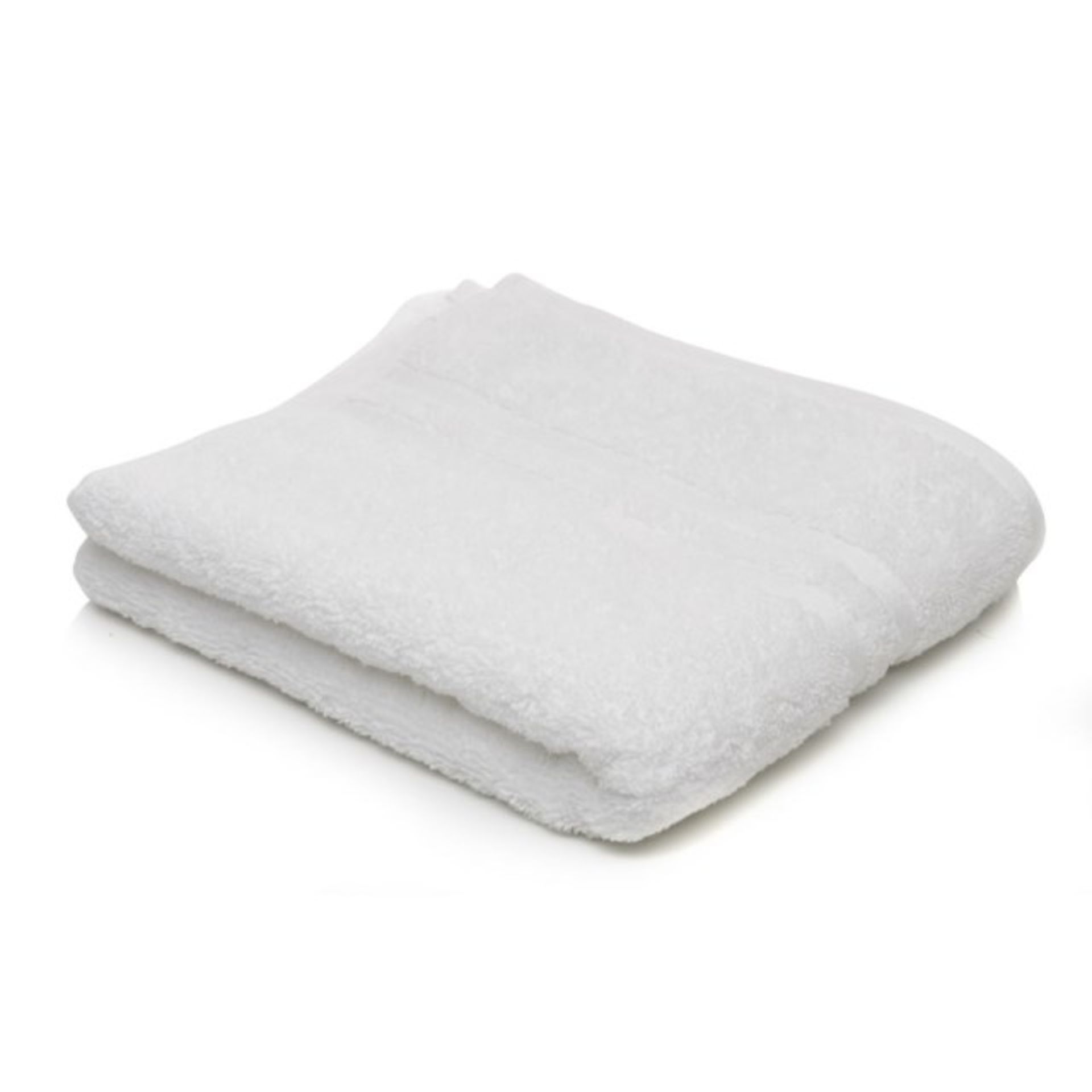 V  Grade A 70 x 140cm White Cotton Hotel Bath Towel RRP £19.99 X  6  Bid price to be multiplied by