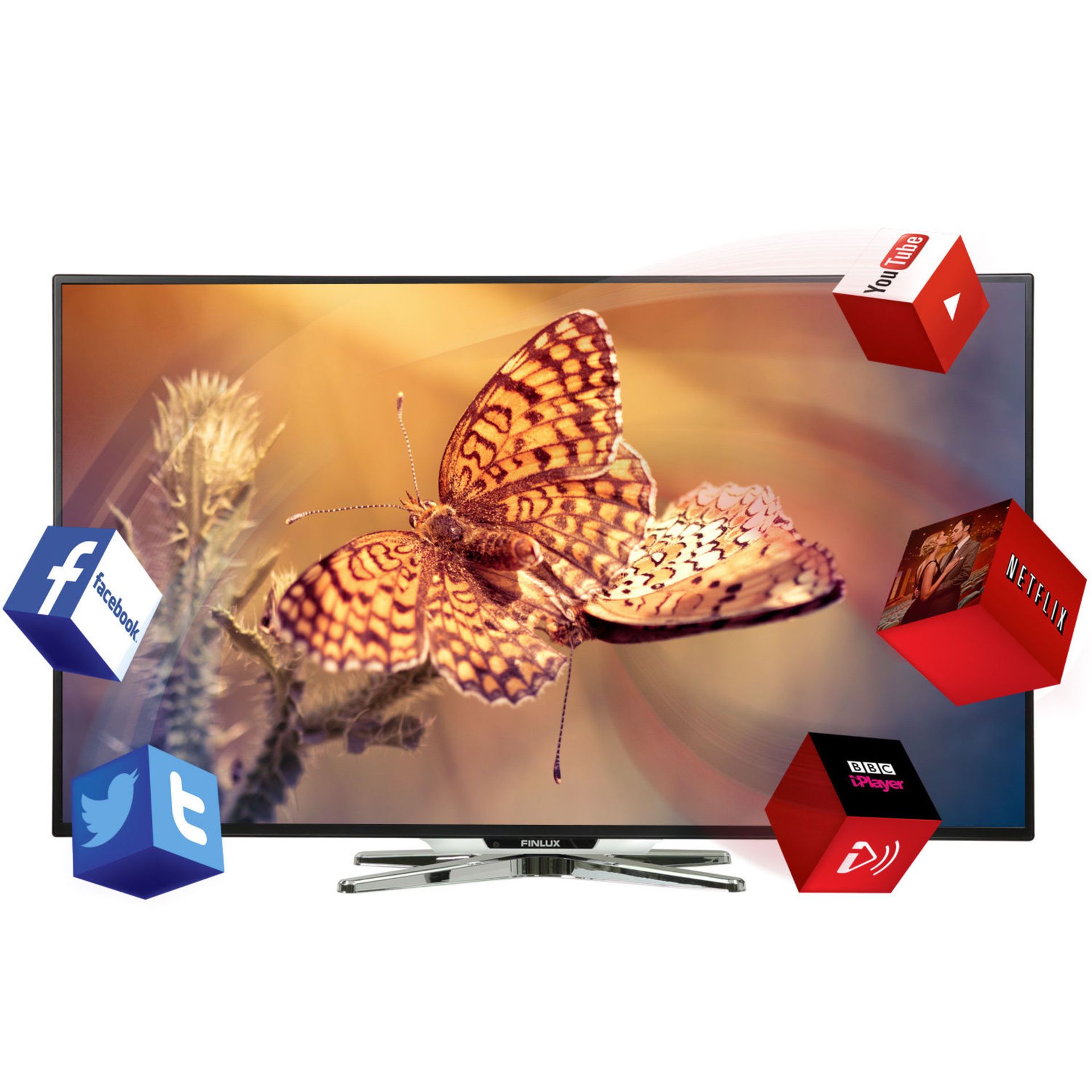 V  Grade A 50" SMART LED Major Brand (Fin) TV FME242BT RRP £599.99