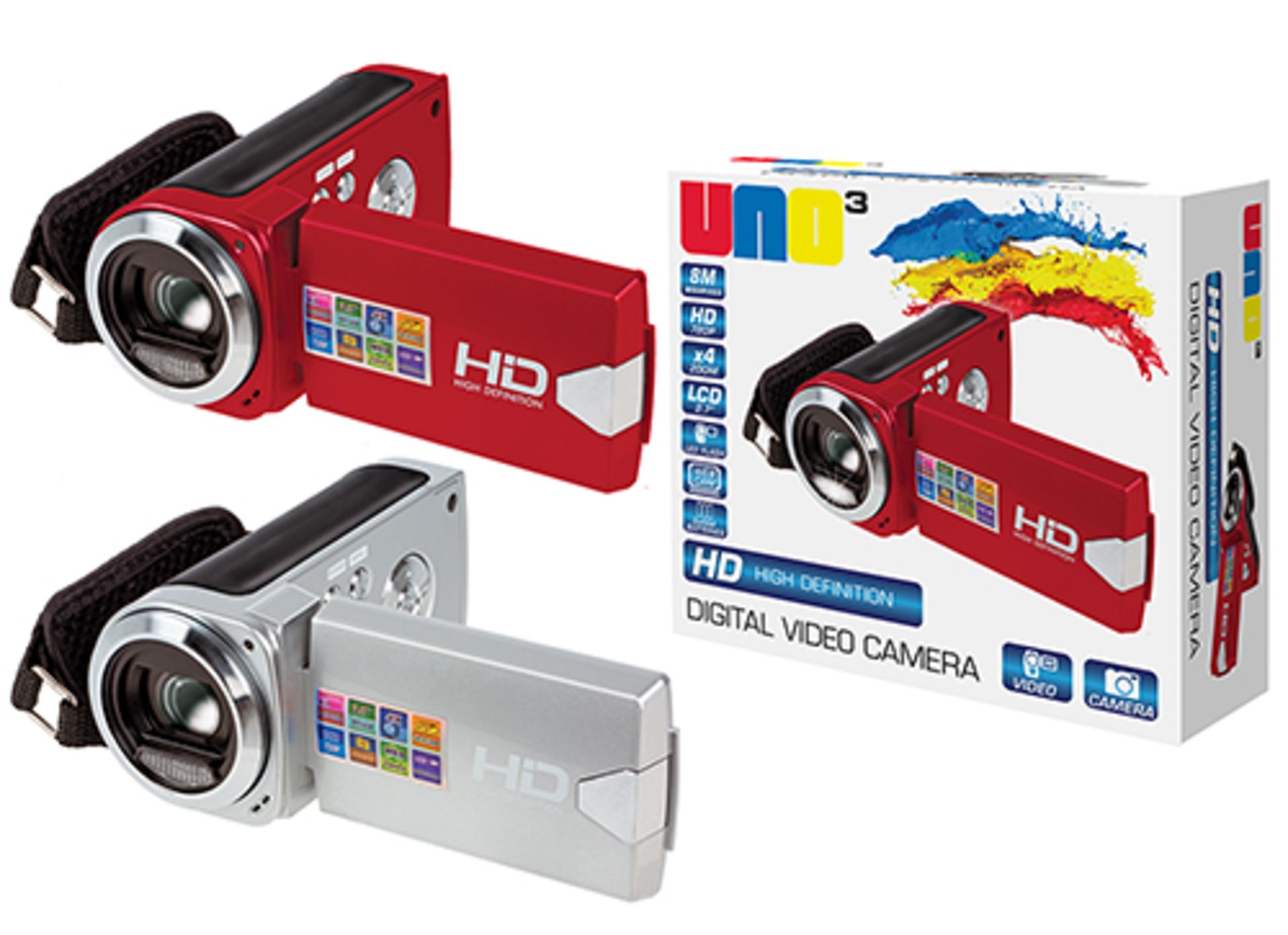 V  Grade A HD Digital Video Camera 2.7inches TFT LCD