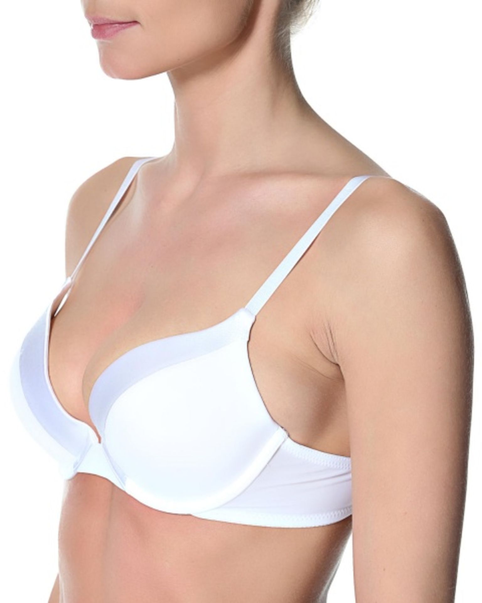 V  Grade A Maidenform Sweet Nothings 36C Push-up white bra with white trim X  2  Bid price to be