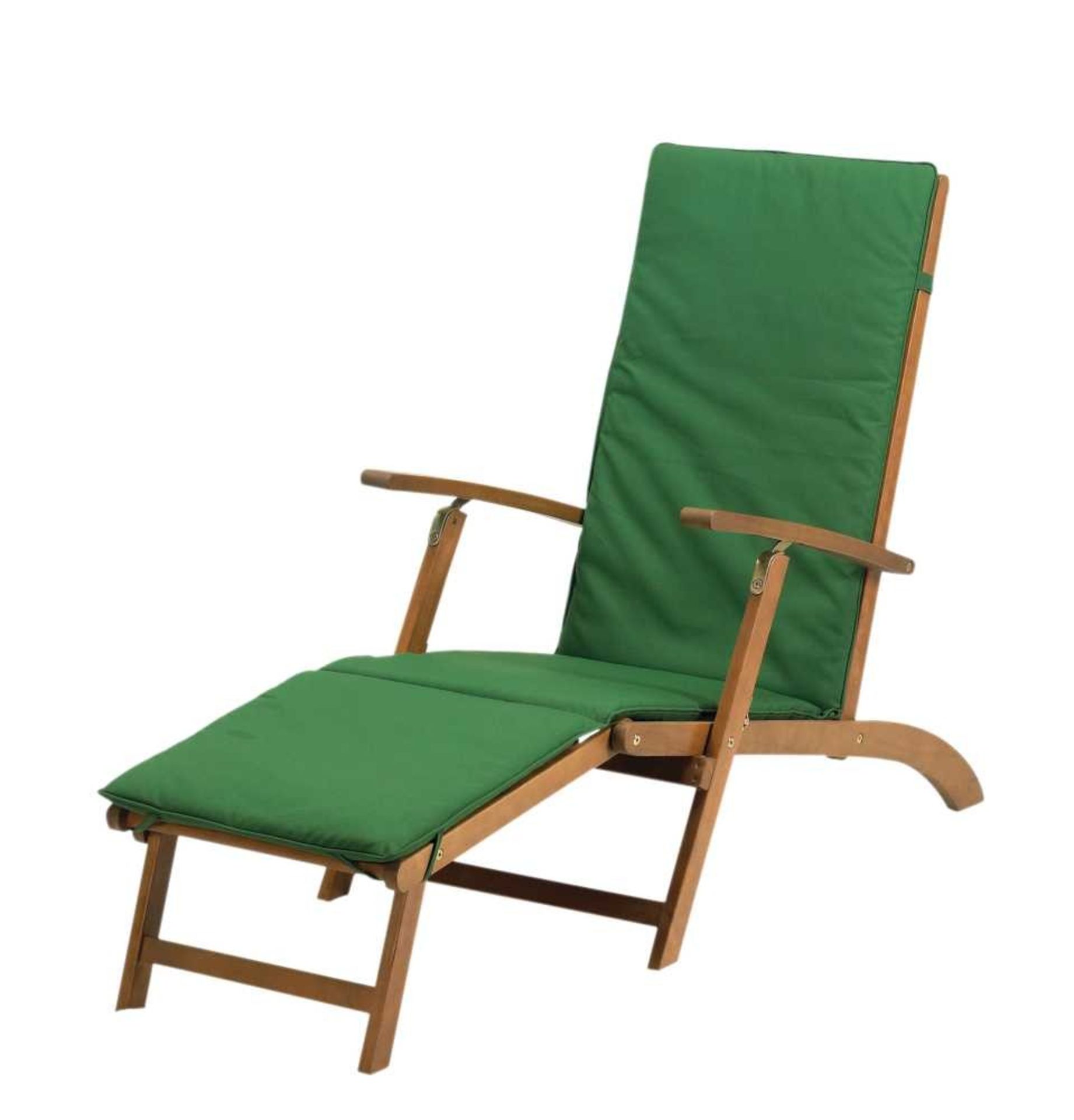 V  Grade A Napoli Steamer Chair Green Cushion