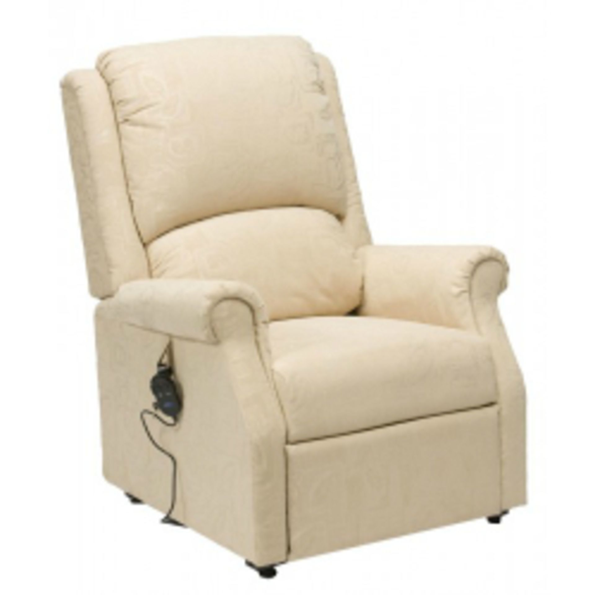 V  Grade A Large Cream Velour Rise & Recline Electric Chair - Brand New Boxed RRP £1099.00 X  6  Bid