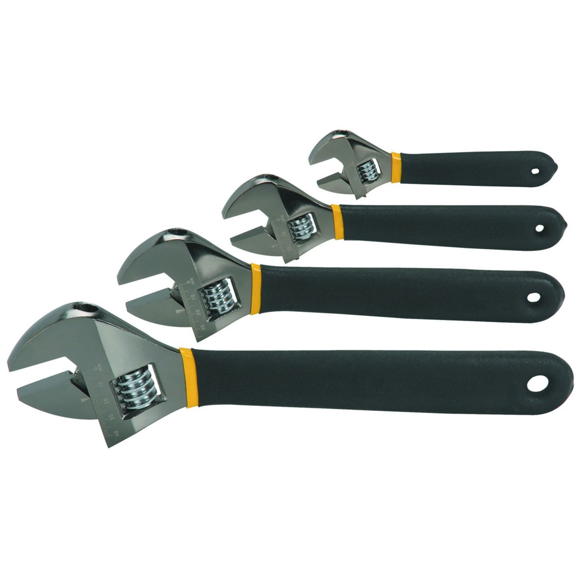 V  Grade A 4 Piece Adjustable Wrench Set - Image 2 of 4