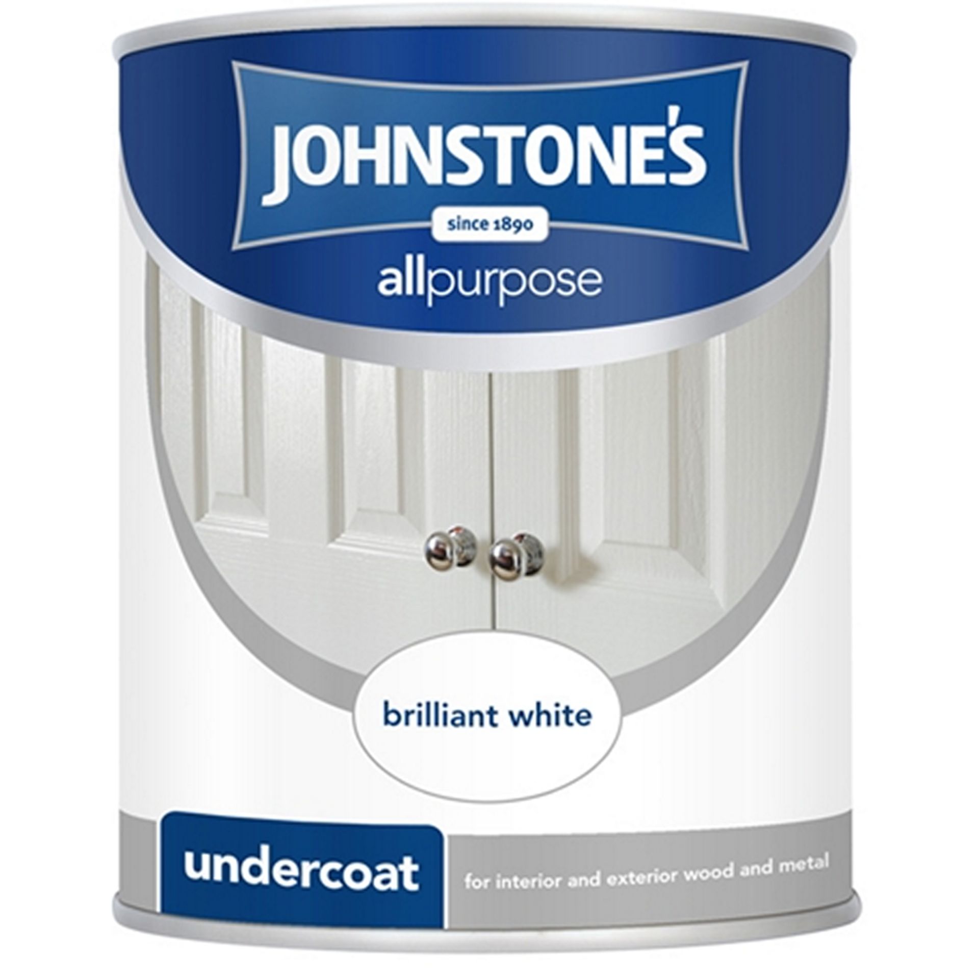 V  Grade A Johnstones 1.25L Brilliant White Undercoat