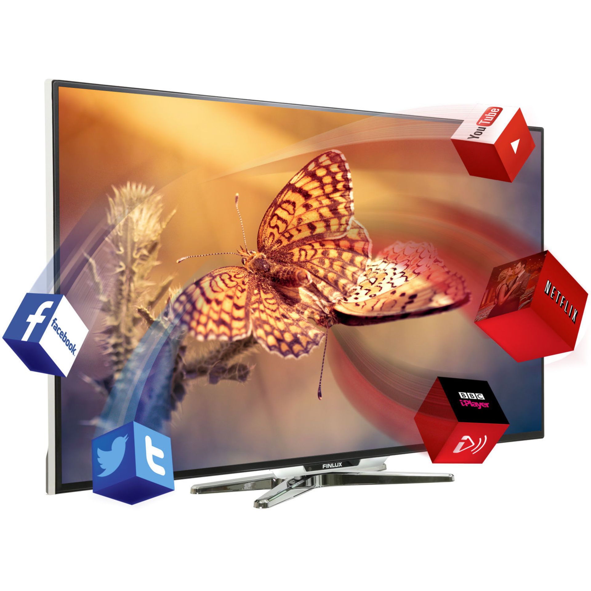 V  Grade A 50" SMART LED Major Brand (Fin) TV FME242BT RRP £599.99 - Image 2 of 4