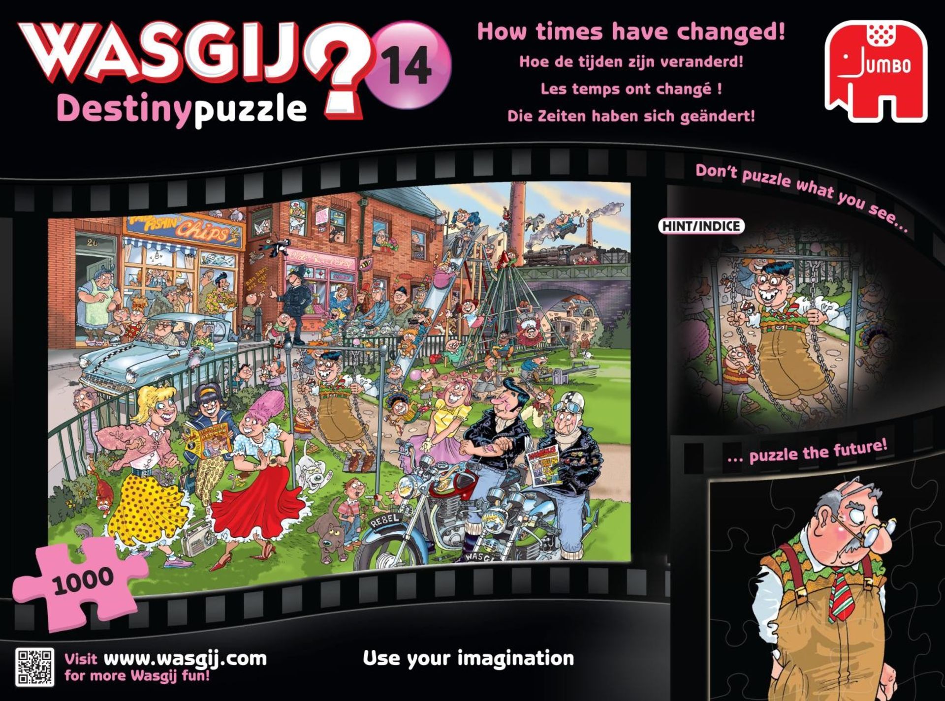 V  Grade A Wasgij 1000pce Destiny Puzzle "How Times Have Changed" X  2  Bid price to be multiplied