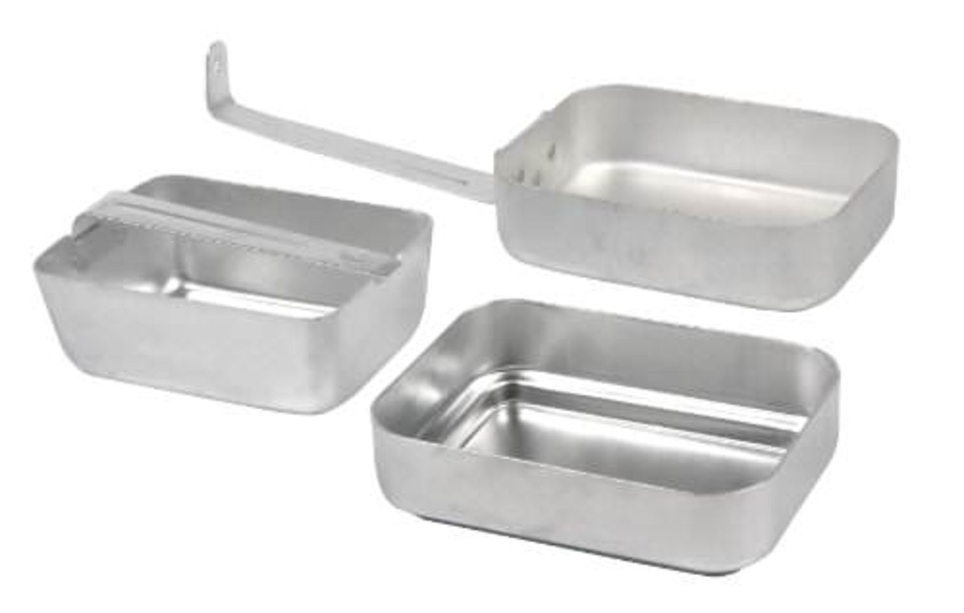 V  Grade A Three Piece Aluminium Mess Tin set