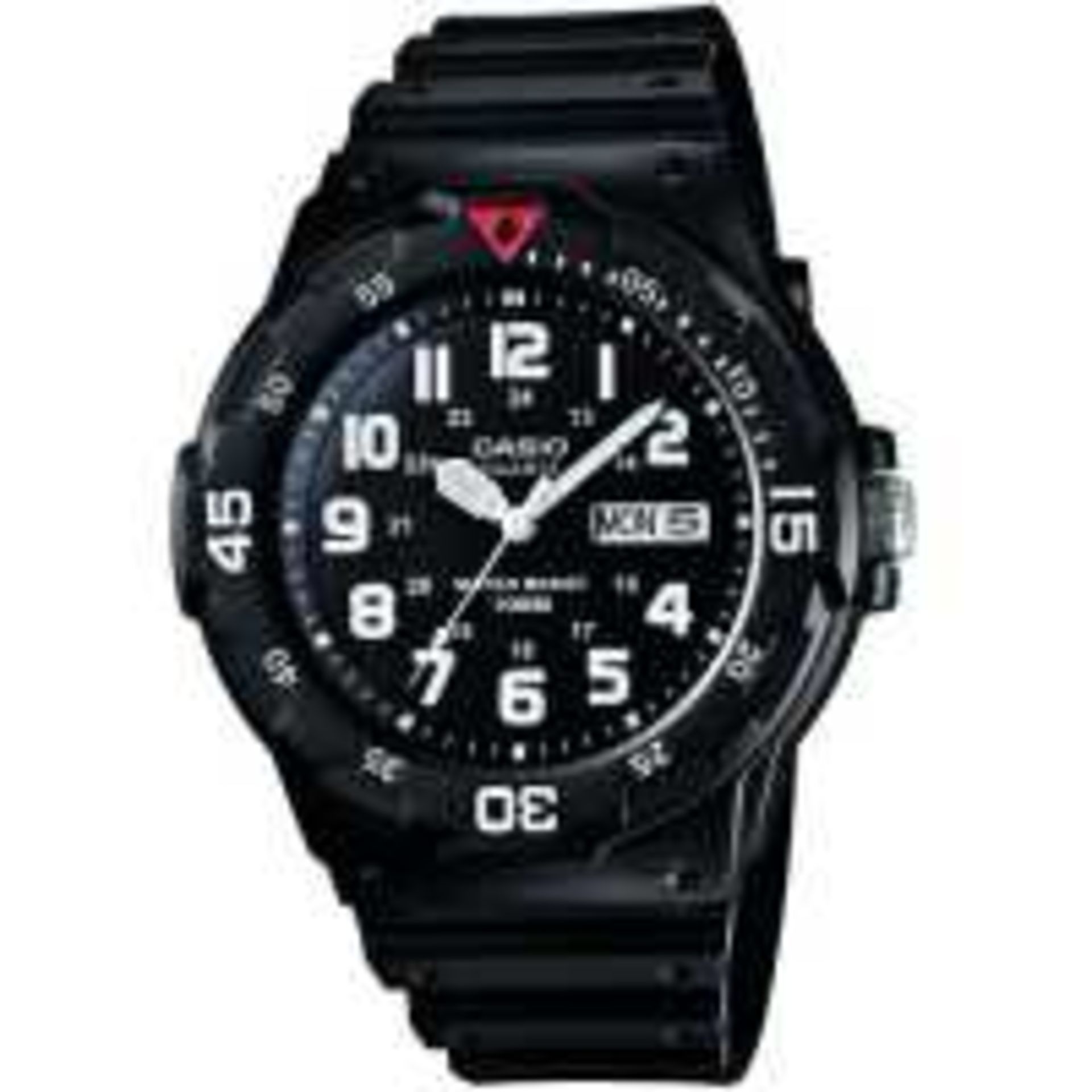 V  Grade A Gents Black Strap Water Resistant Casio Watch