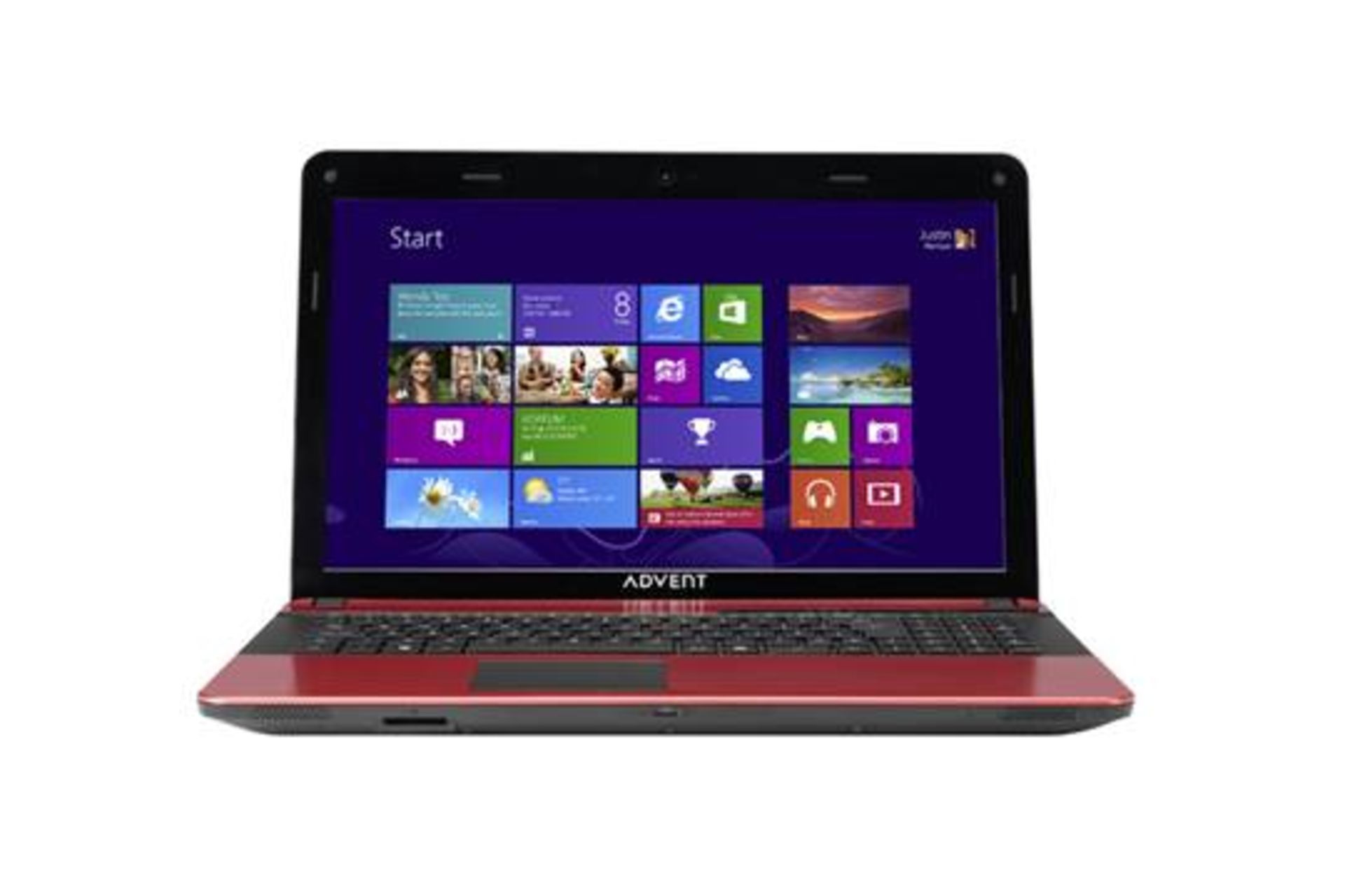 V  Grade B Advent Monza V100 (Red) Laptop Intel Celeron Dual Core 847 (1.1Ghz) 6Gb 320 Gb WLAN DVDRW