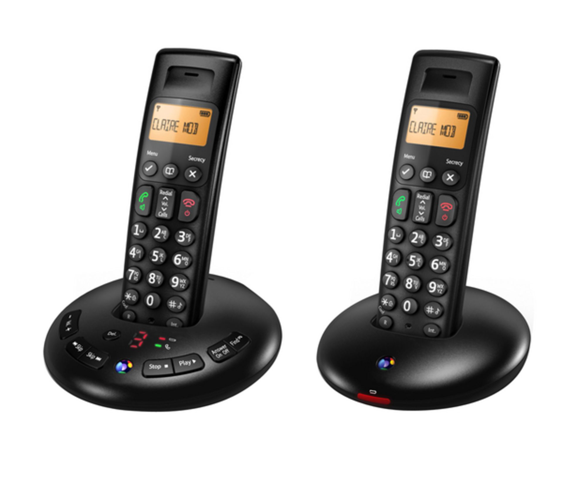 V  Grade A BT BT3710 Twin Digital Cordless Phone With Answer Machine