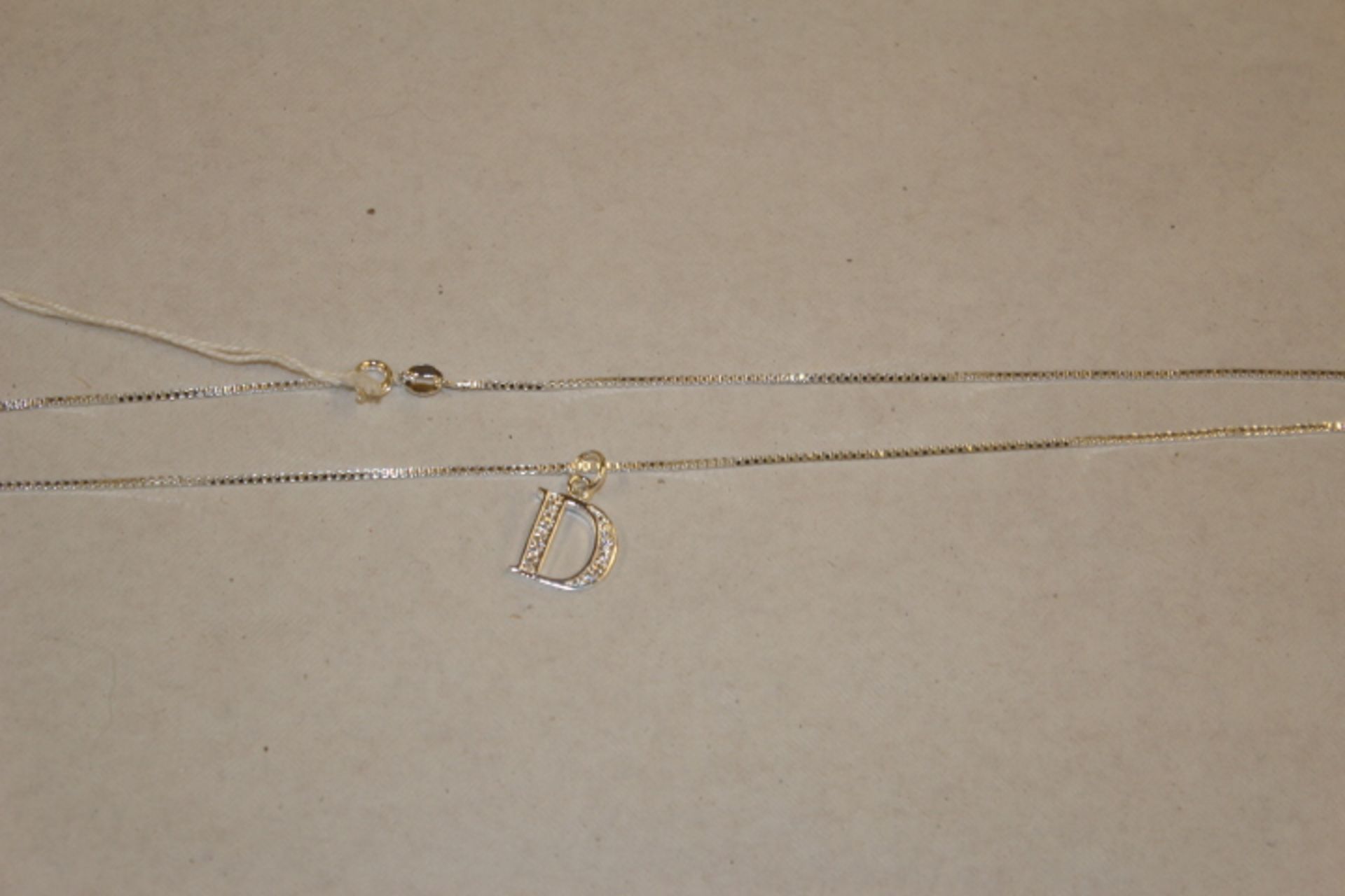 WM Necklace With D Letter Pendant